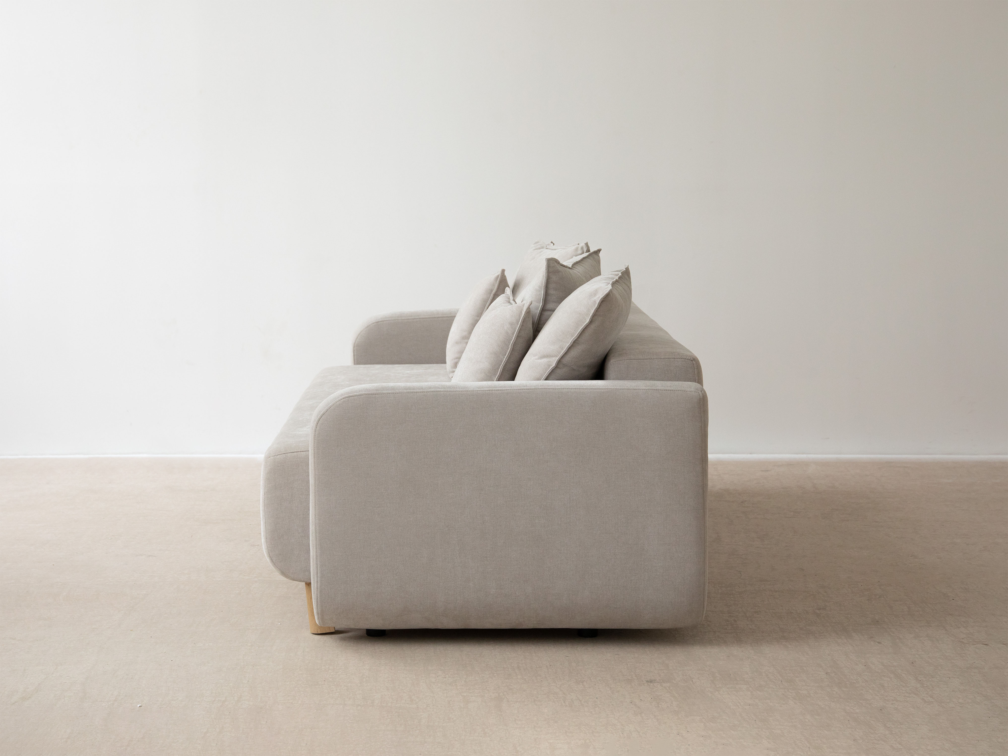 Sofa 3-zits met slaapfunctie ELEN marineblauwe sjaal