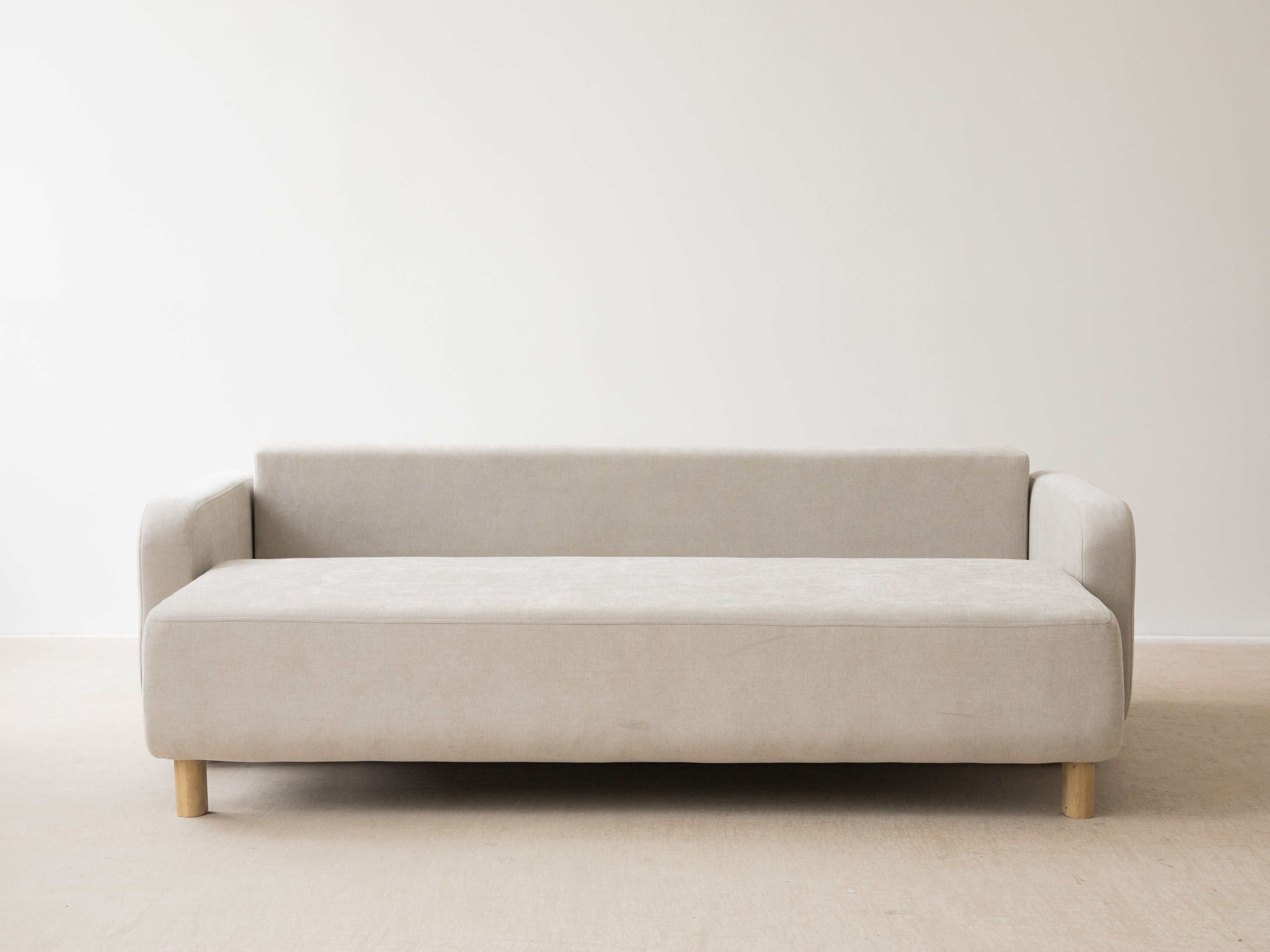 Sofa 3-zits met slaapfunctie ELEN marineblauwe sjaal