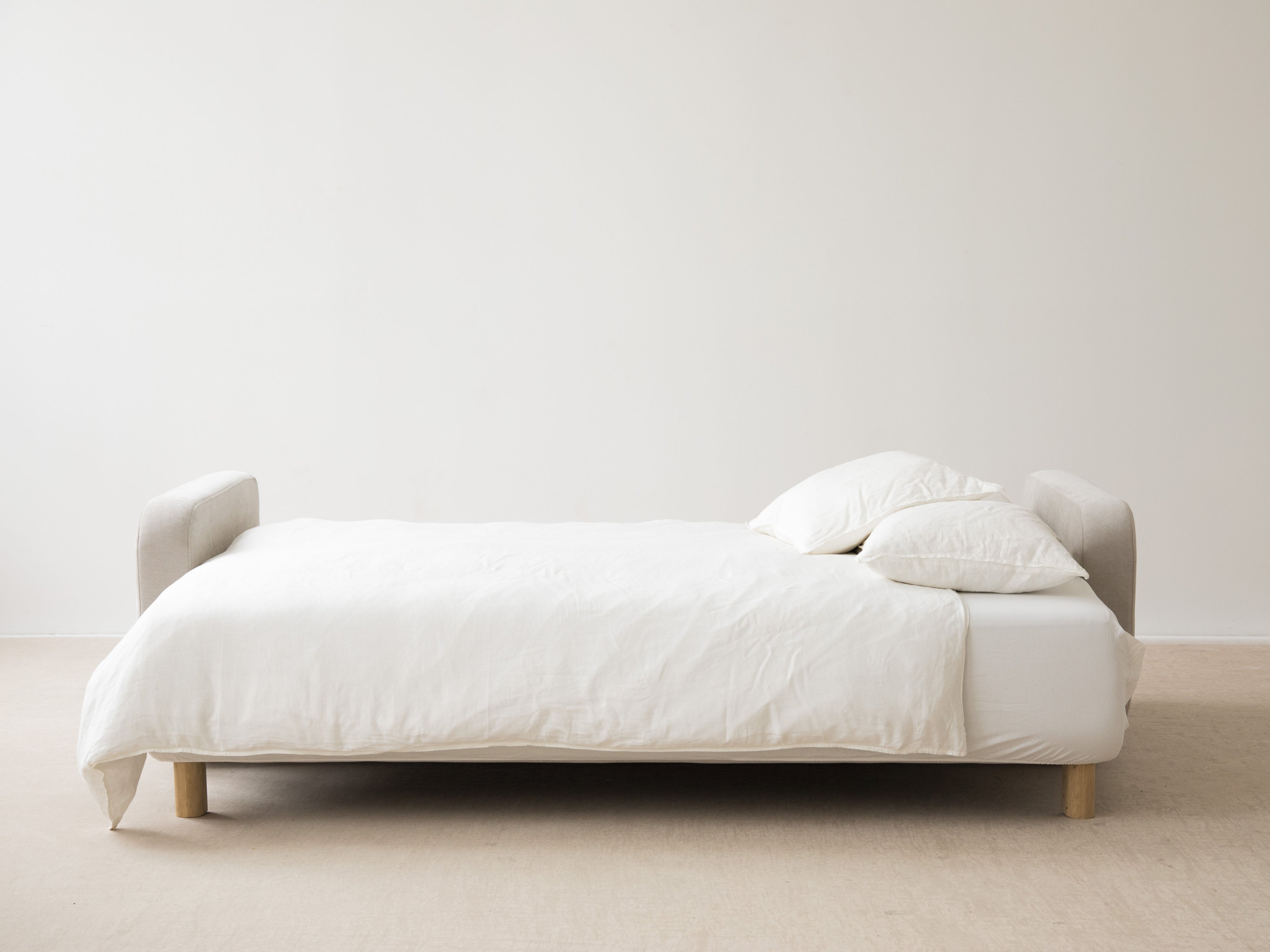 Sofa 3-zits met slaapfunctie ELEN marineblauwe sjaal