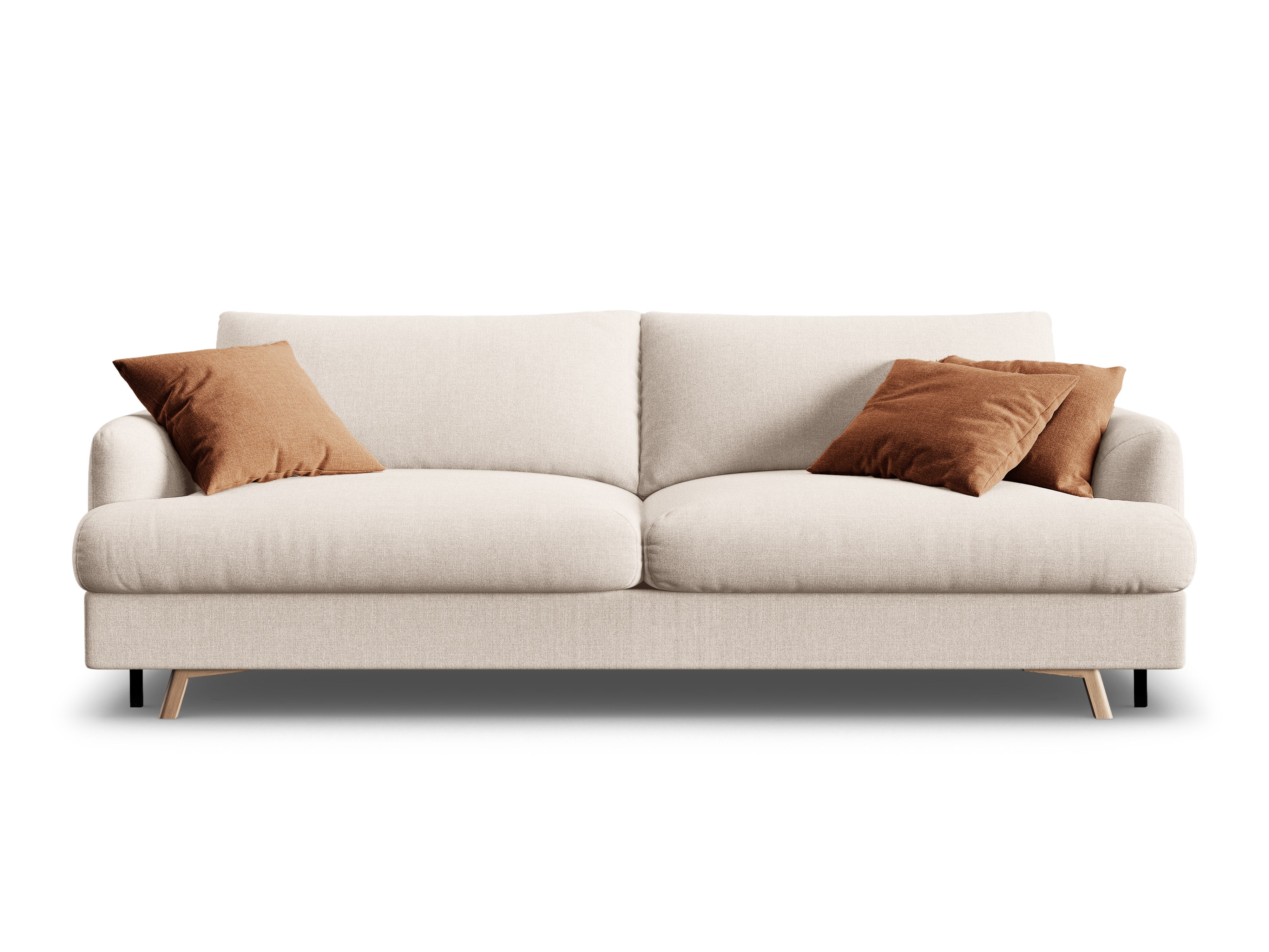 Sofa 3-zits met slaapfunctie NAOMI beige