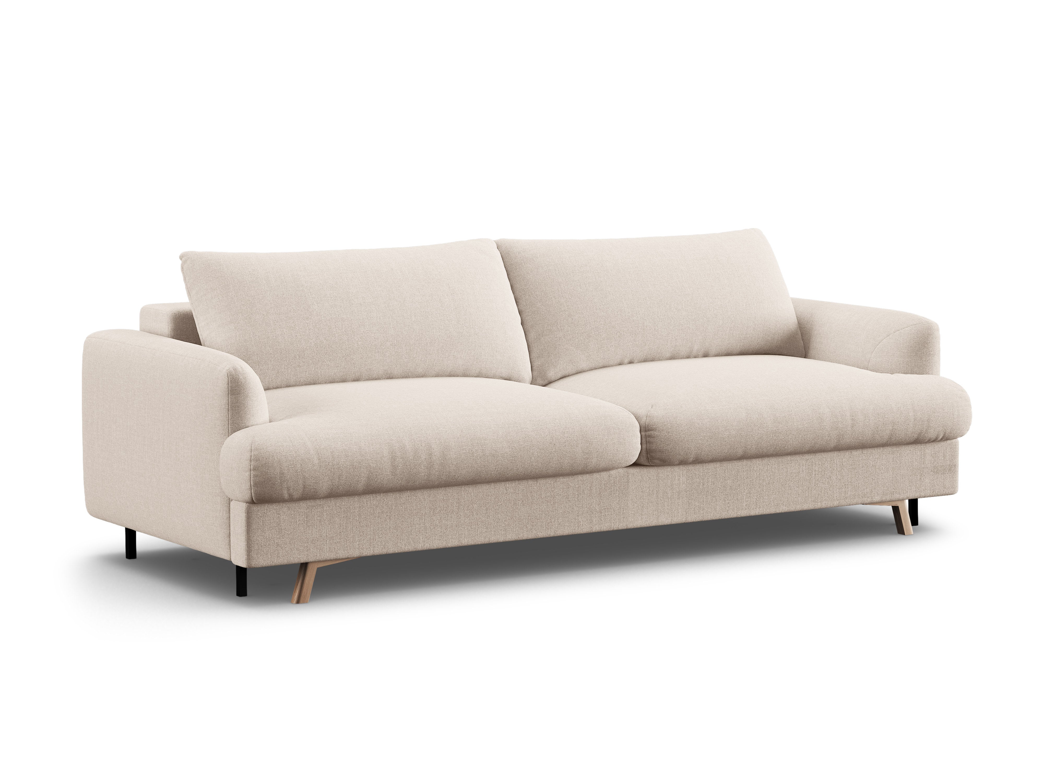 Sofa 3-zits met slaapfunctie NAOMI beige