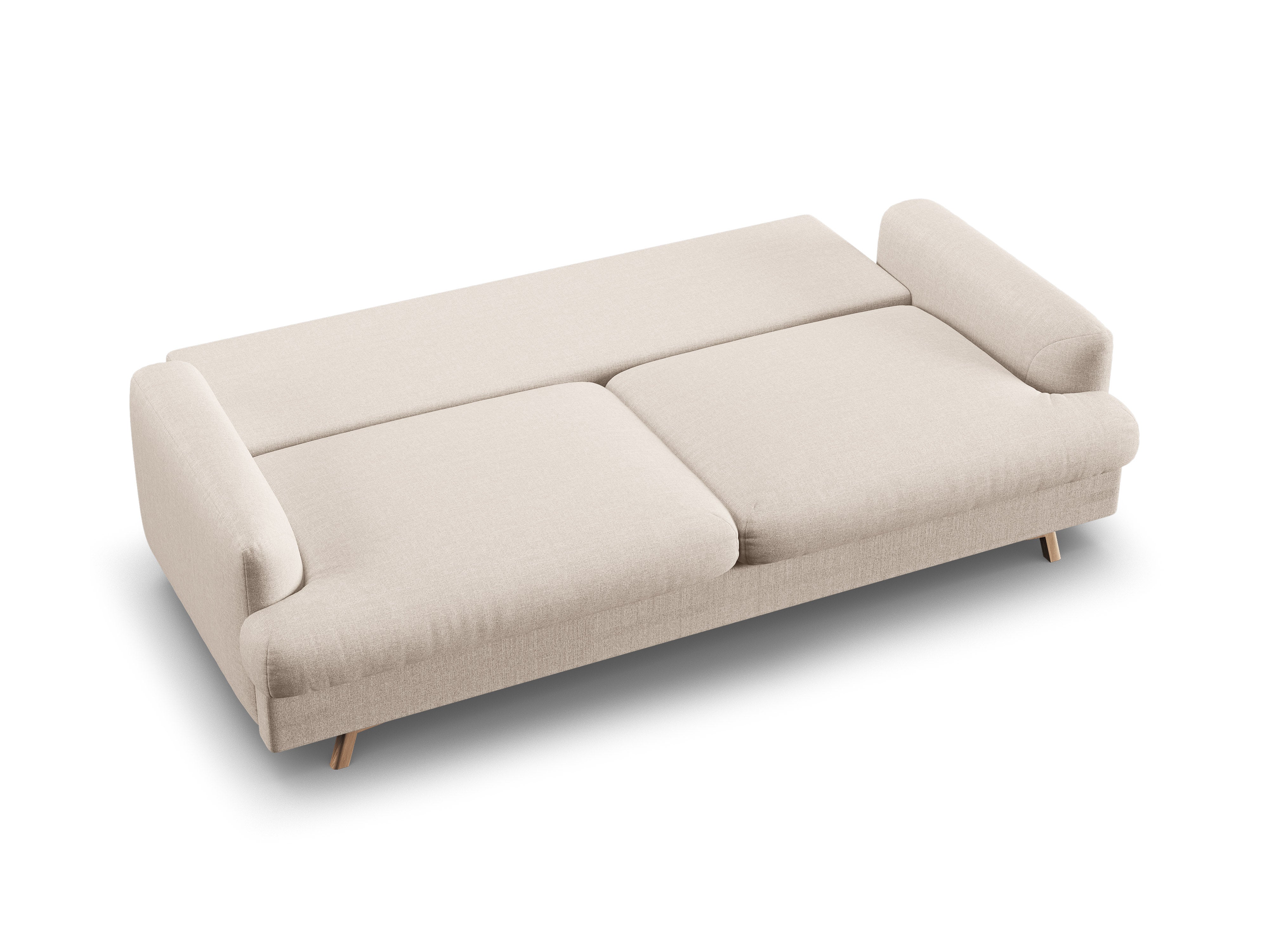 Sofa 3-zits met slaapfunctie NAOMI beige