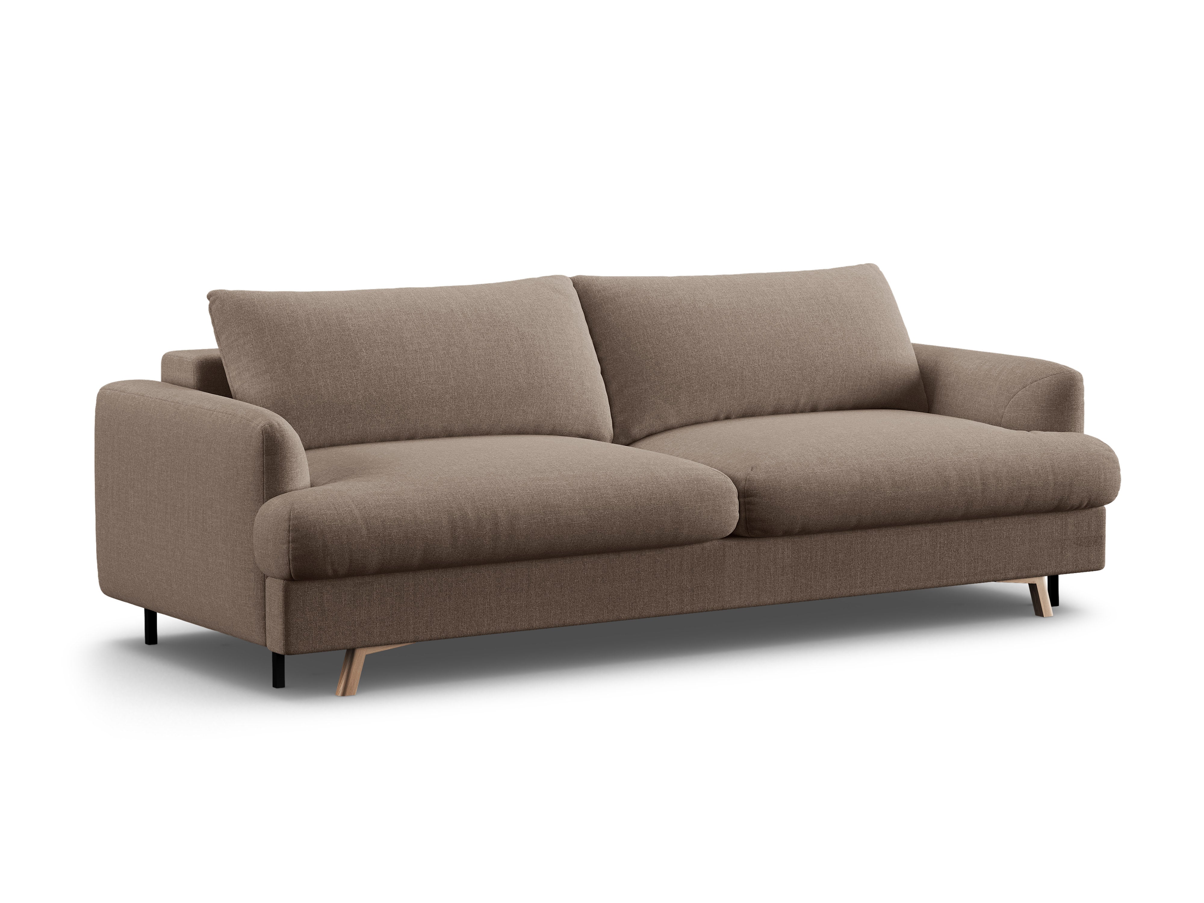 Sofa 3-zits met slaapfunctie NAOMI cappuccino
