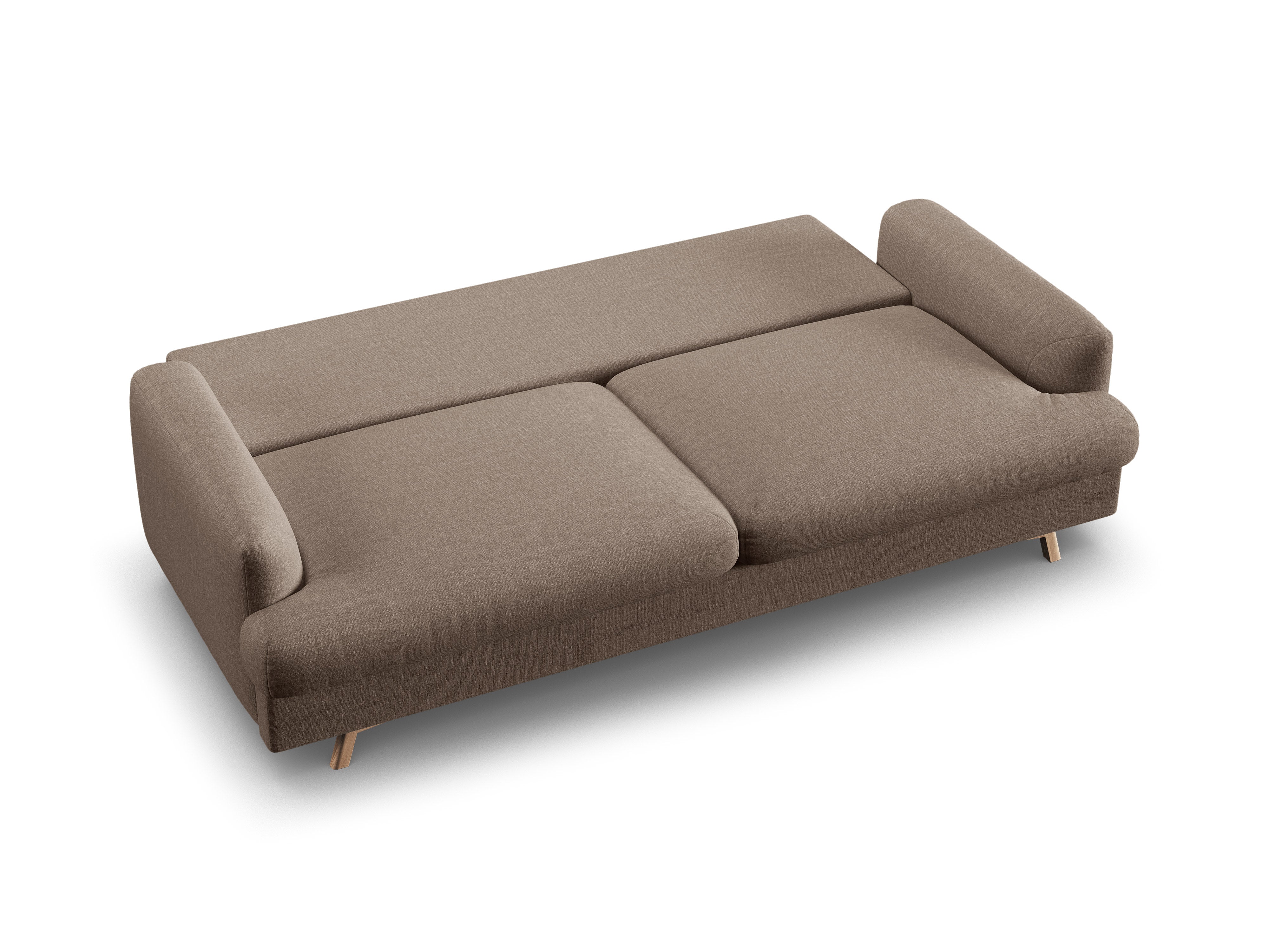 Sofa 3-zits met slaapfunctie NAOMI cappuccino