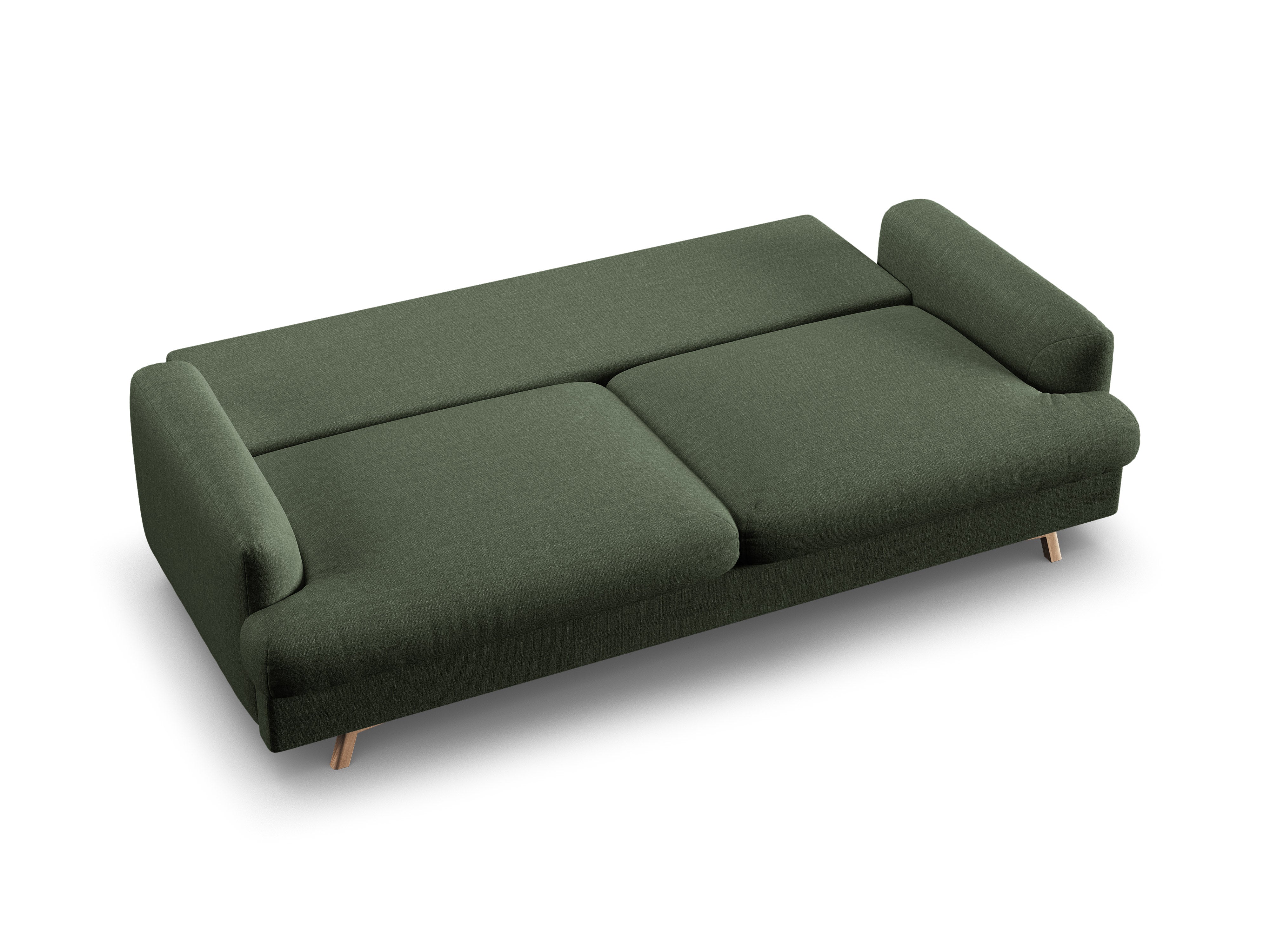 Sofa 3-zits met slaapfunctie NAOMI mosgroen