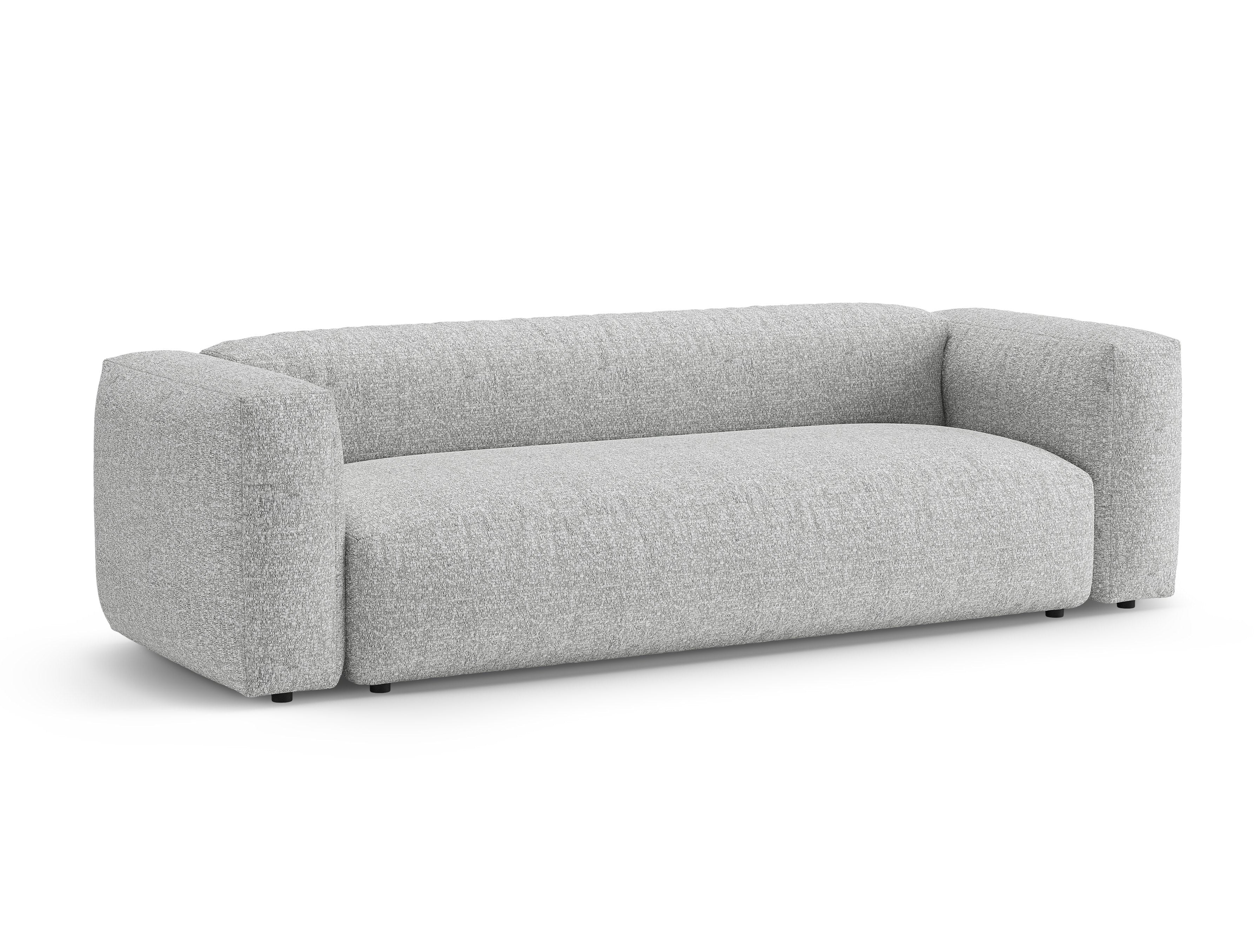 Sofa 3-zits met slaapfunctie MARTINA zilver boucle