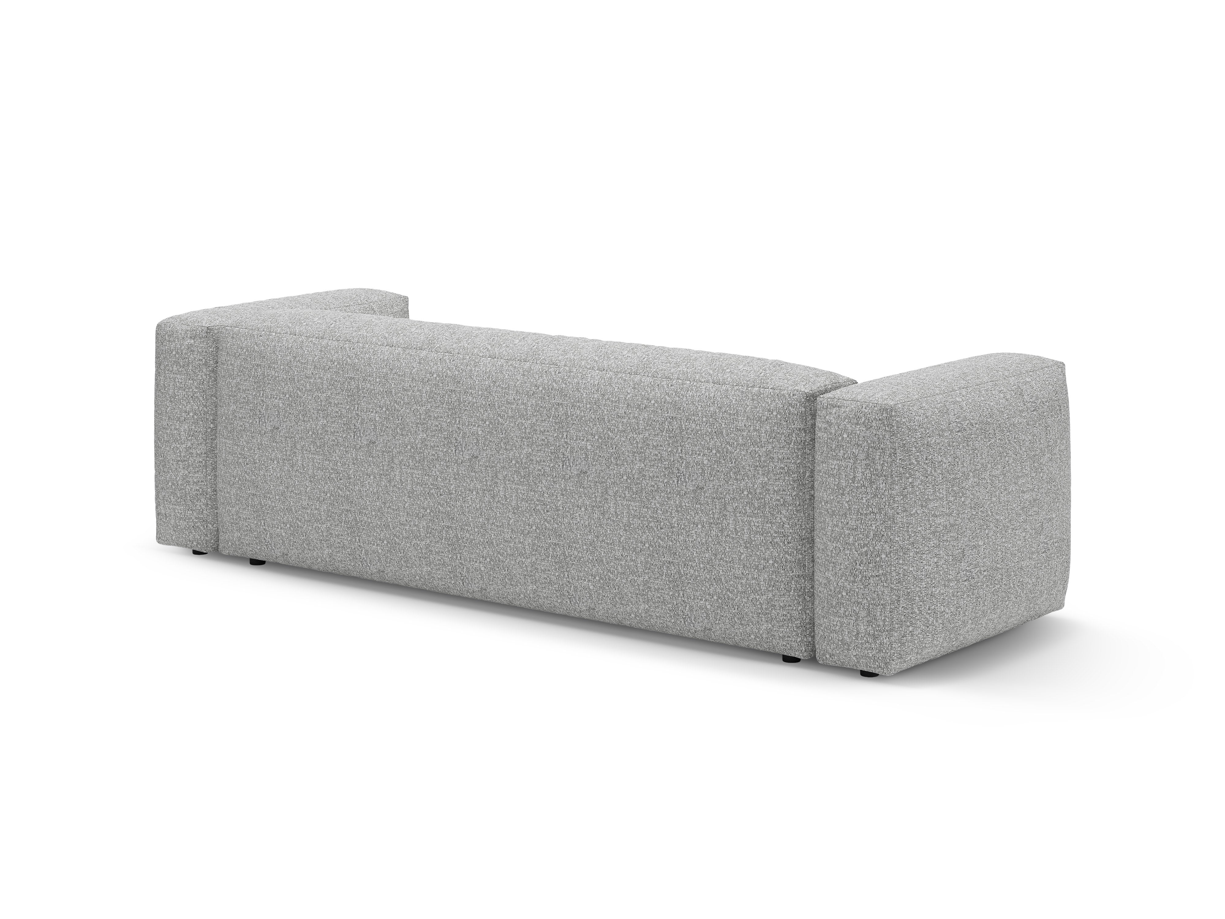 Sofa 3-zits met slaapfunctie MARTINA zilver boucle