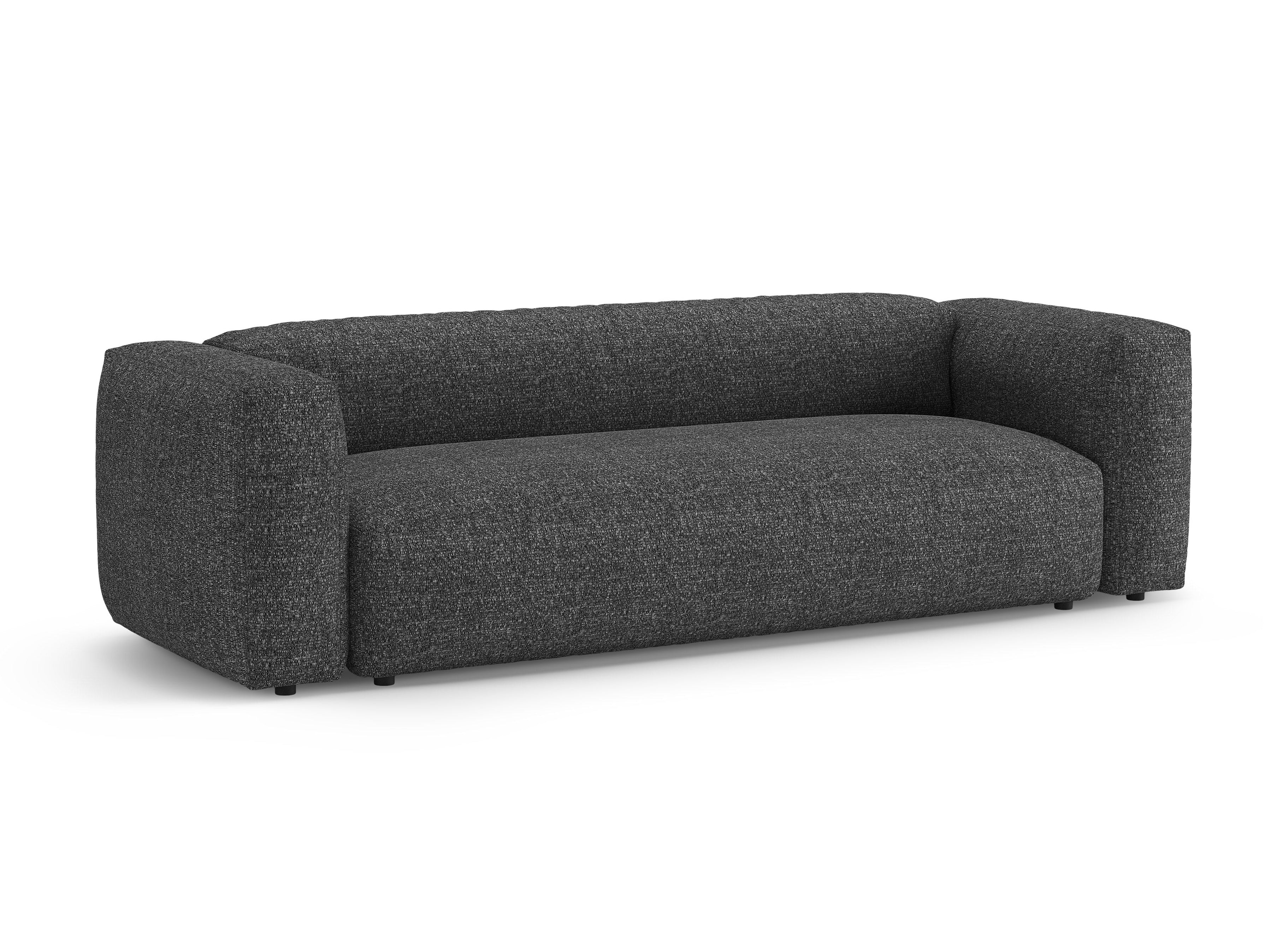 MARTINA 3-Seater Sofa with Sleeping Function in Anthracite Boucle