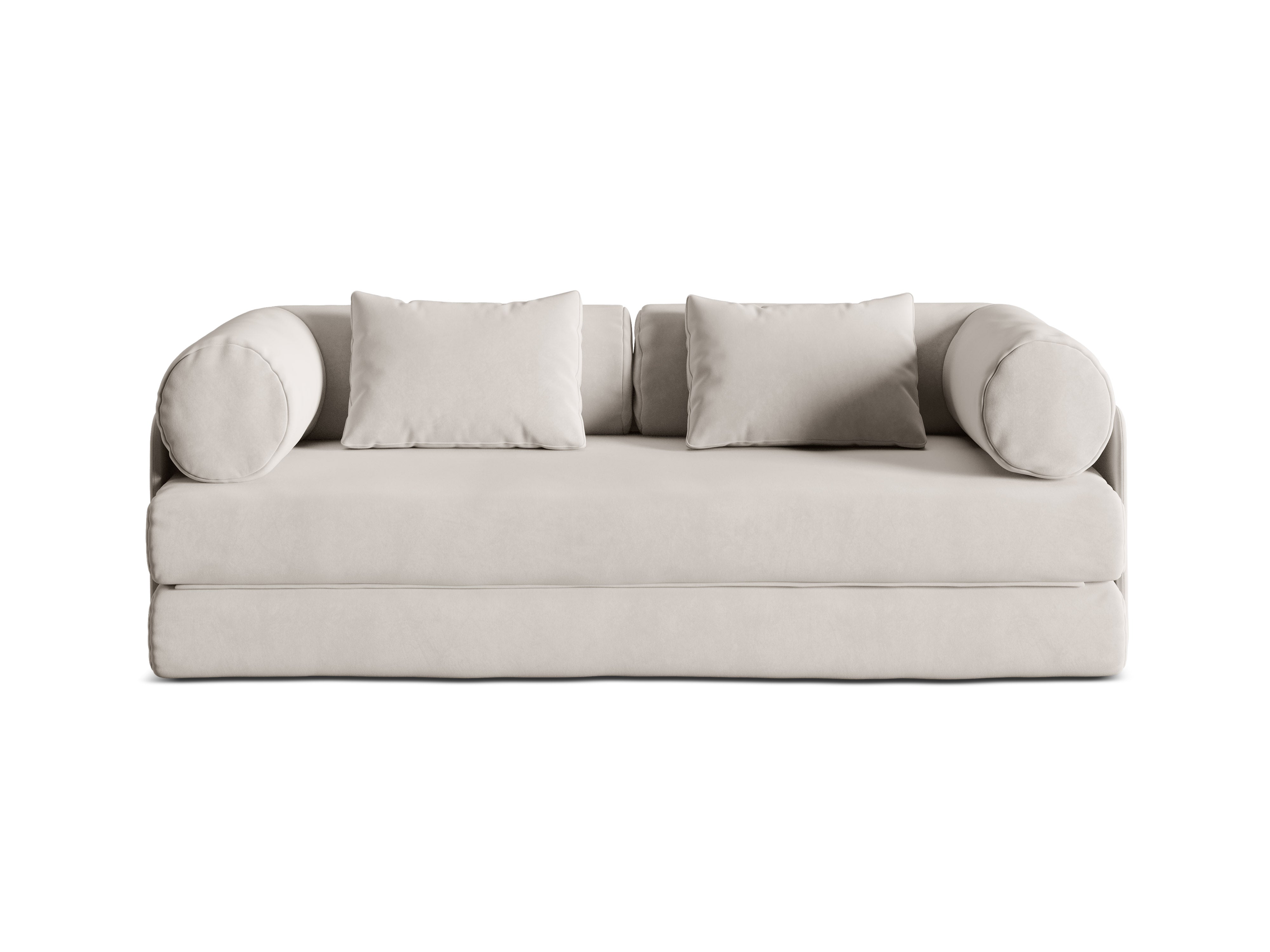 Sofa DREAMY 3-Sitzer mit Schlaffunktion in Beige