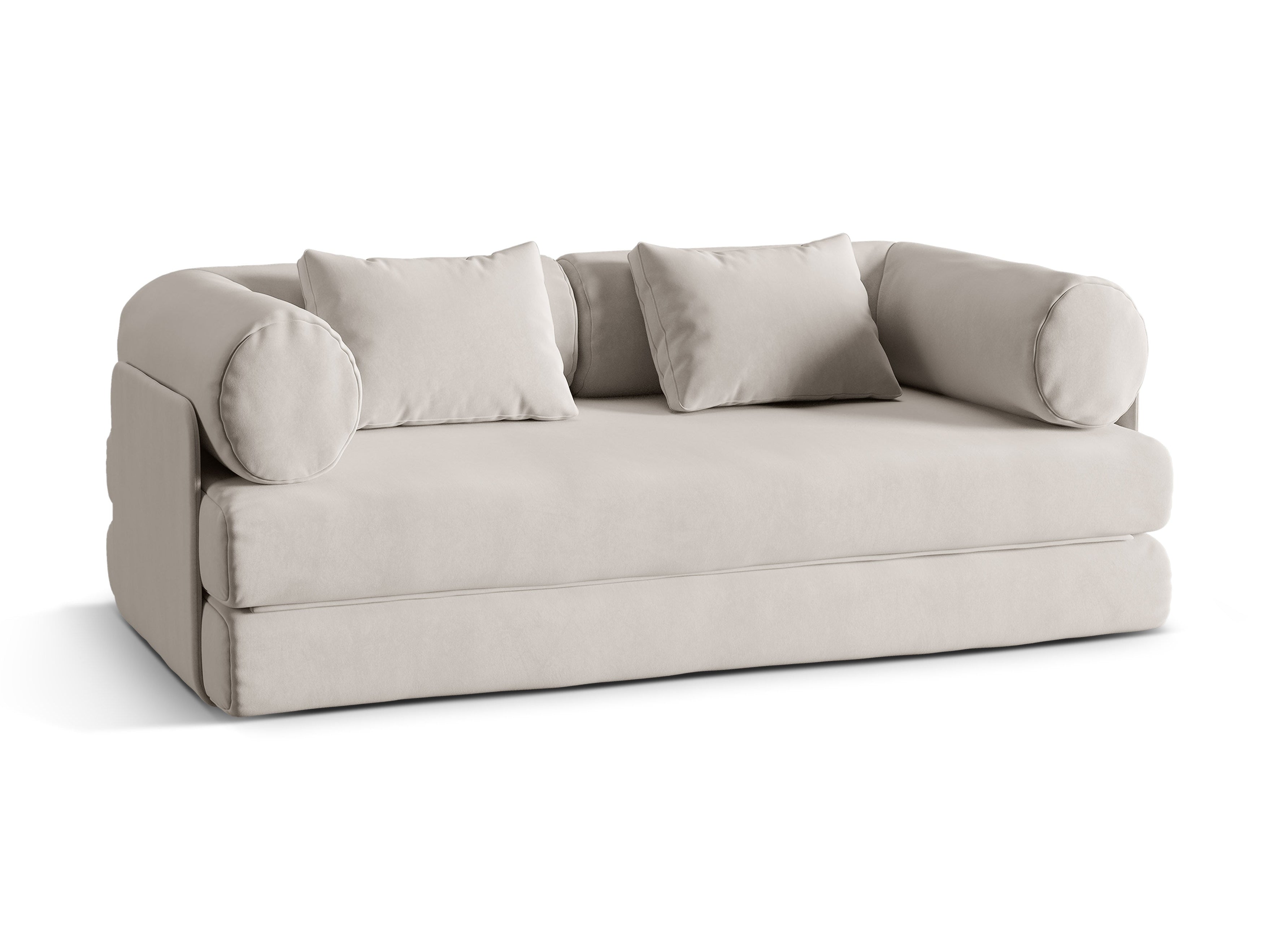 Sofa DREAMY 3-Sitzer mit Schlaffunktion in Beige