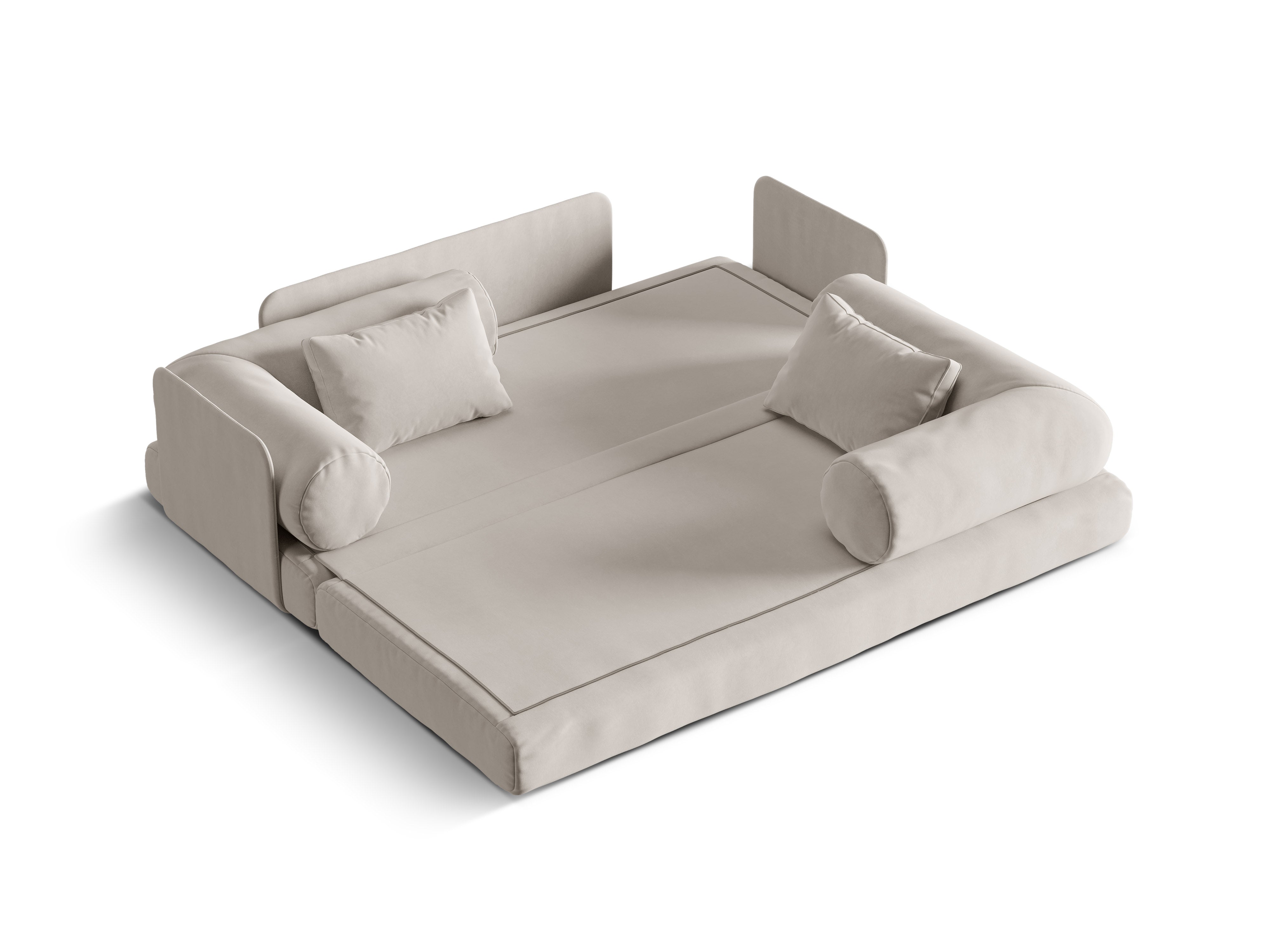 Sofa DREAMY 3-Sitzer mit Schlaffunktion in Beige