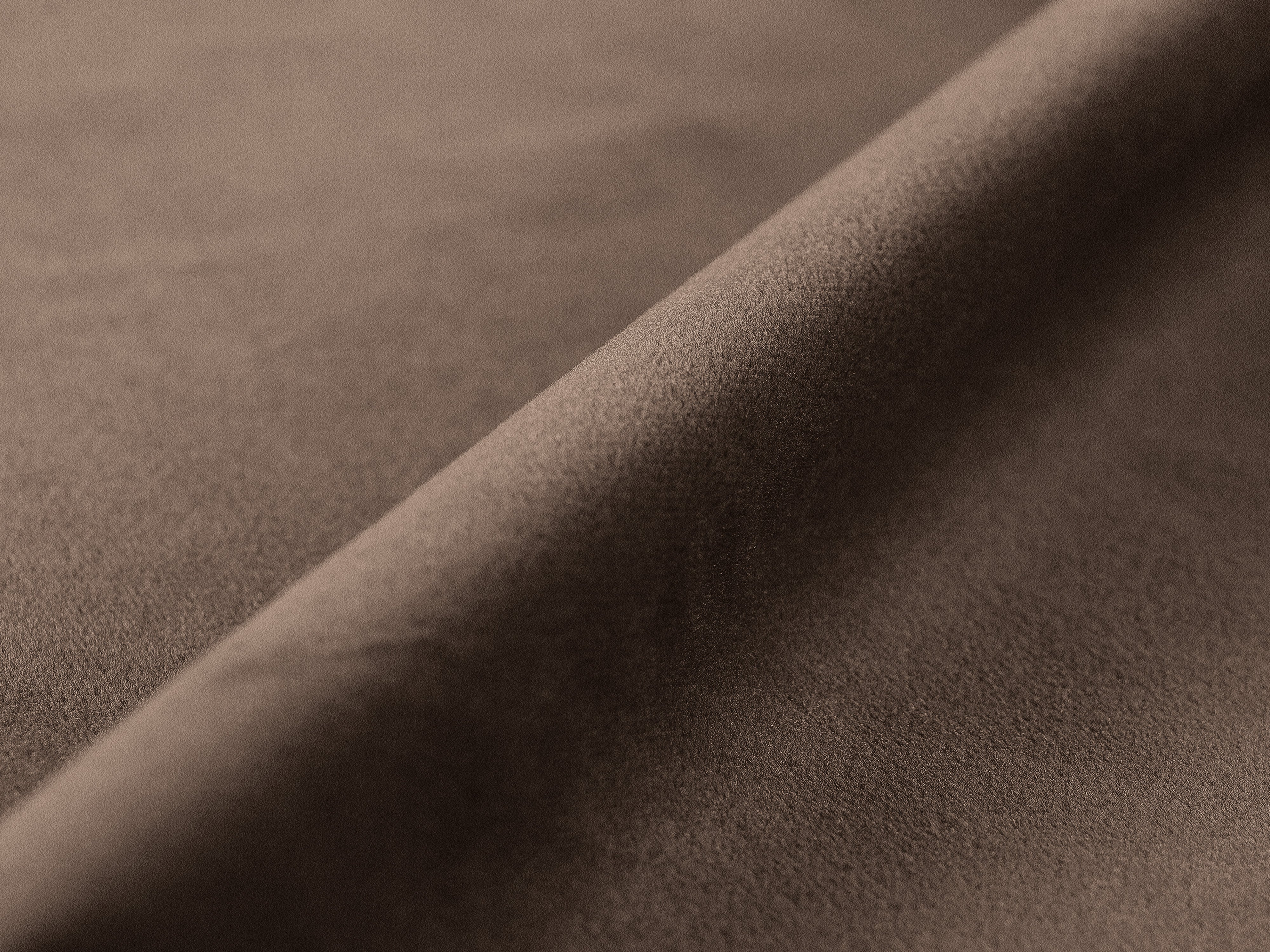 Velvet 3-seater sofa with sleeping function VICTOR chocolate