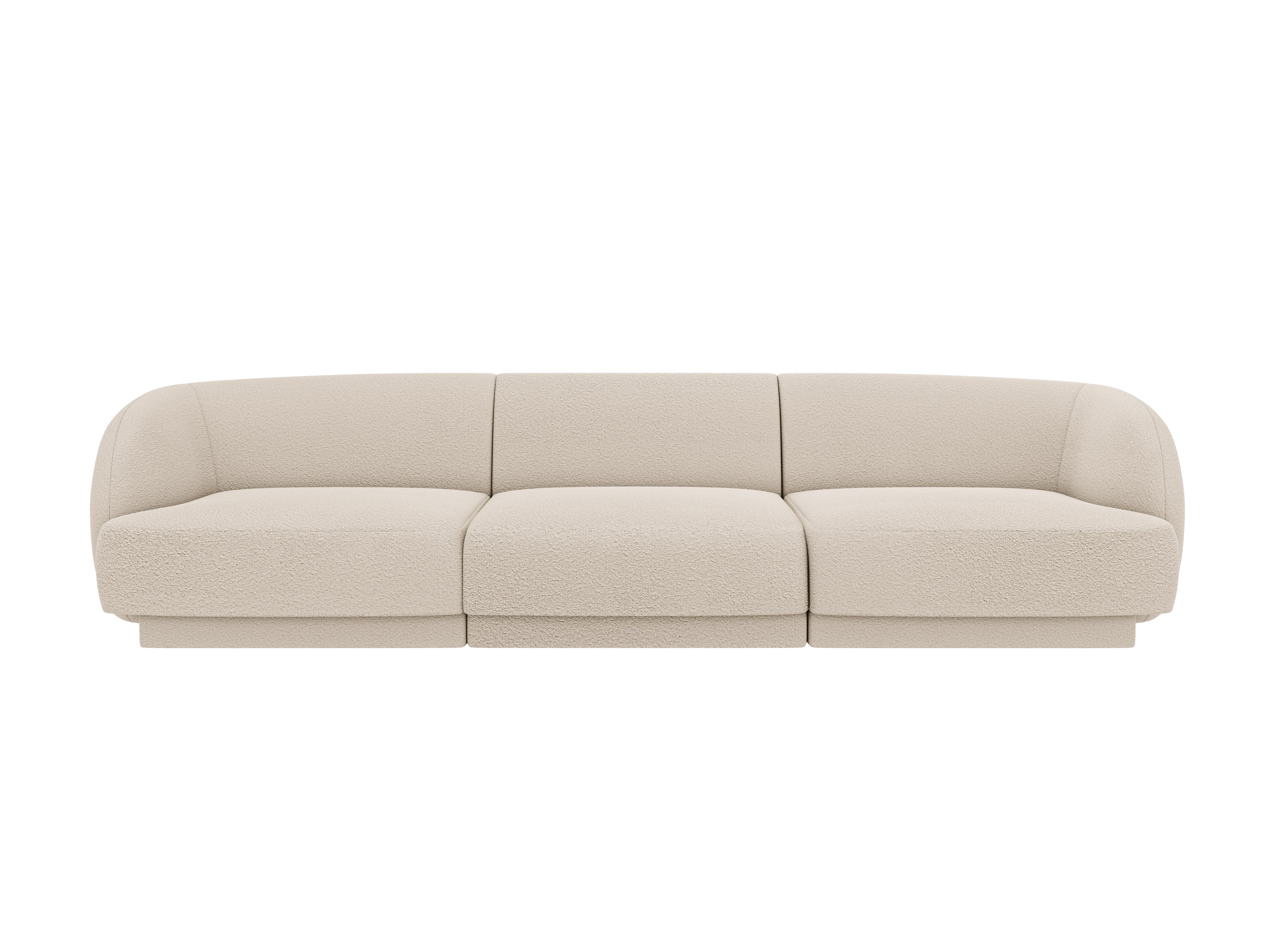 Sofa 3-zits MILEY beige boucle