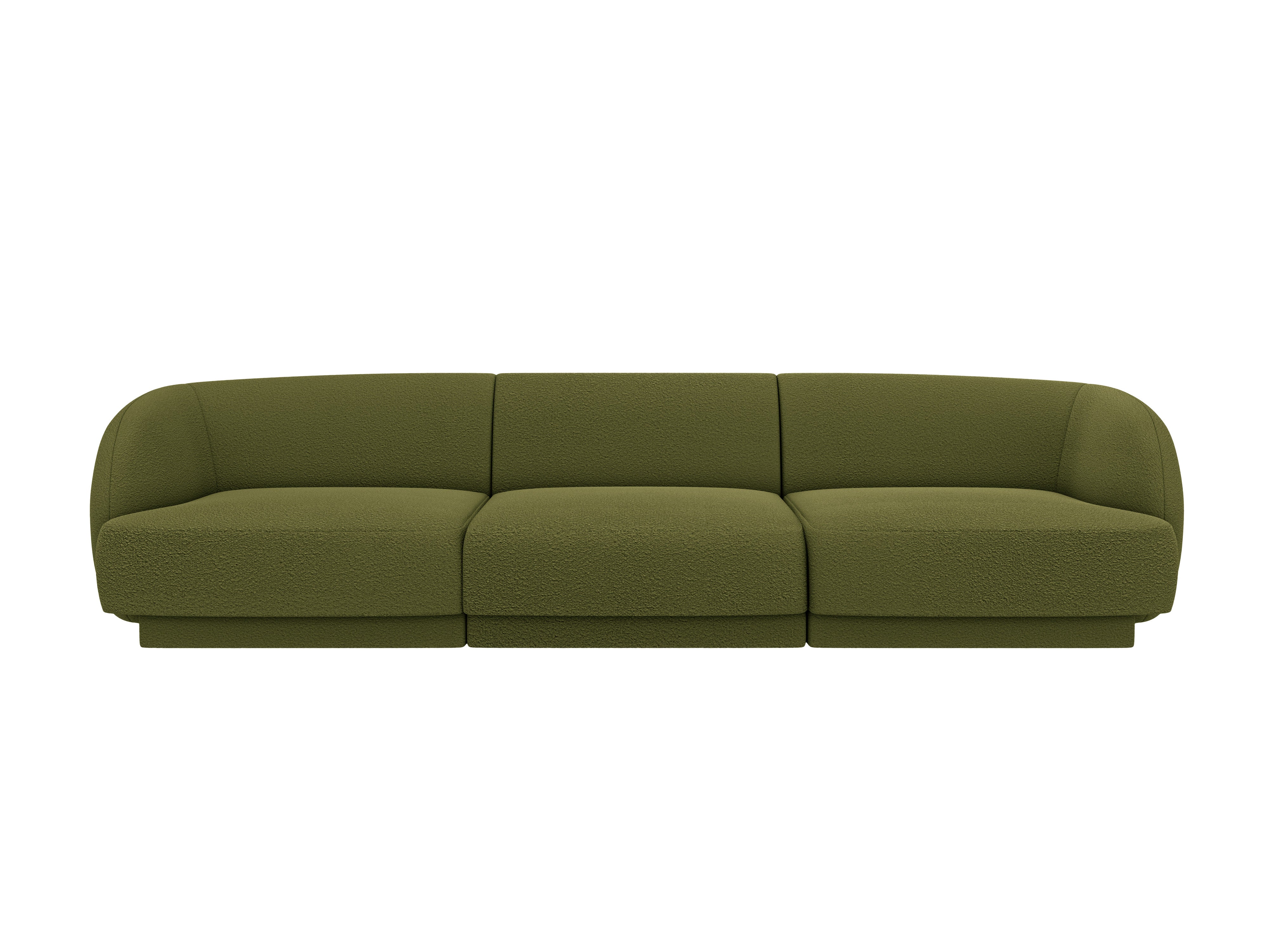 3-seater Sofa MILEY green boucle
