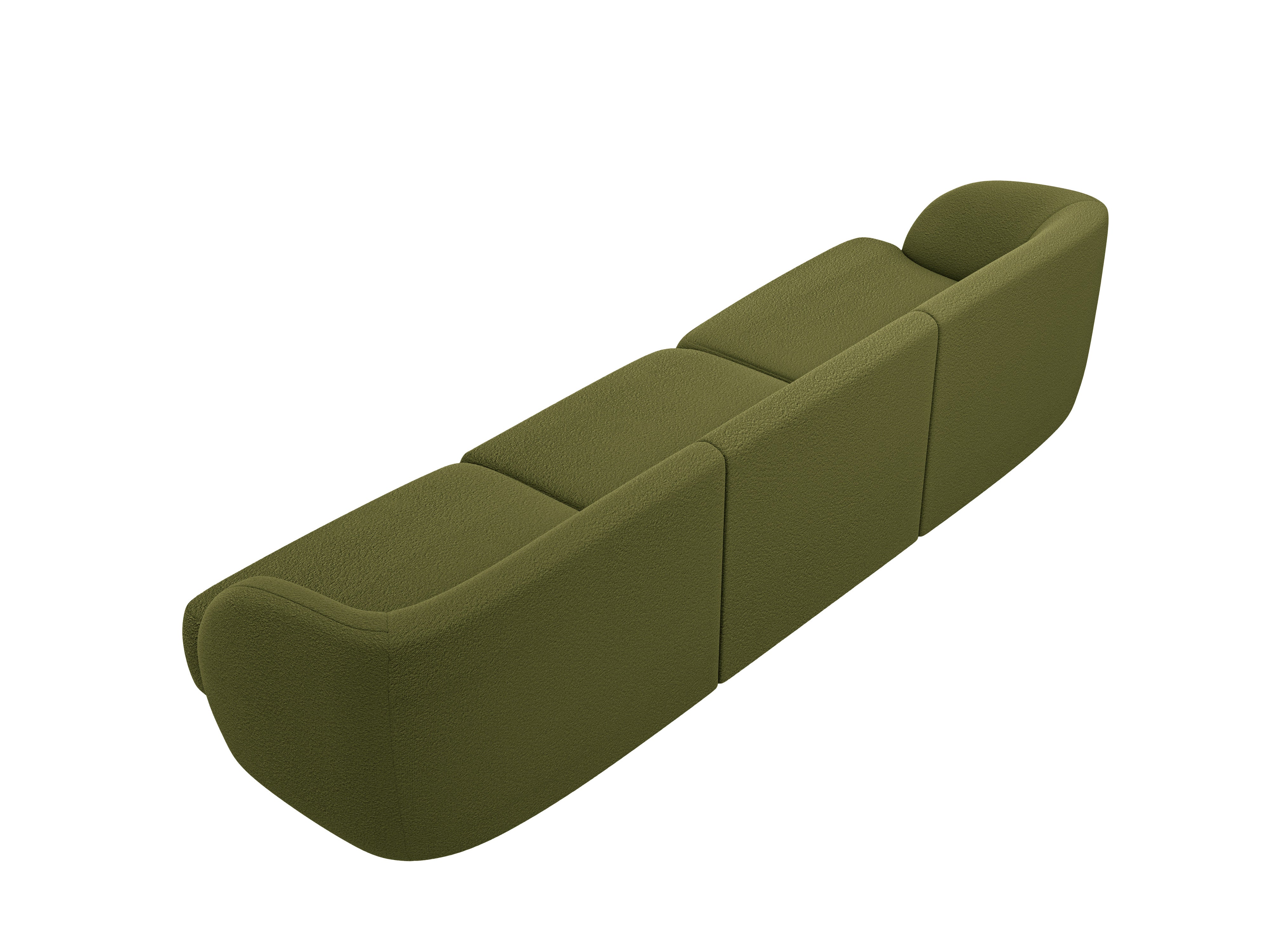 3-seater Sofa MILEY green boucle