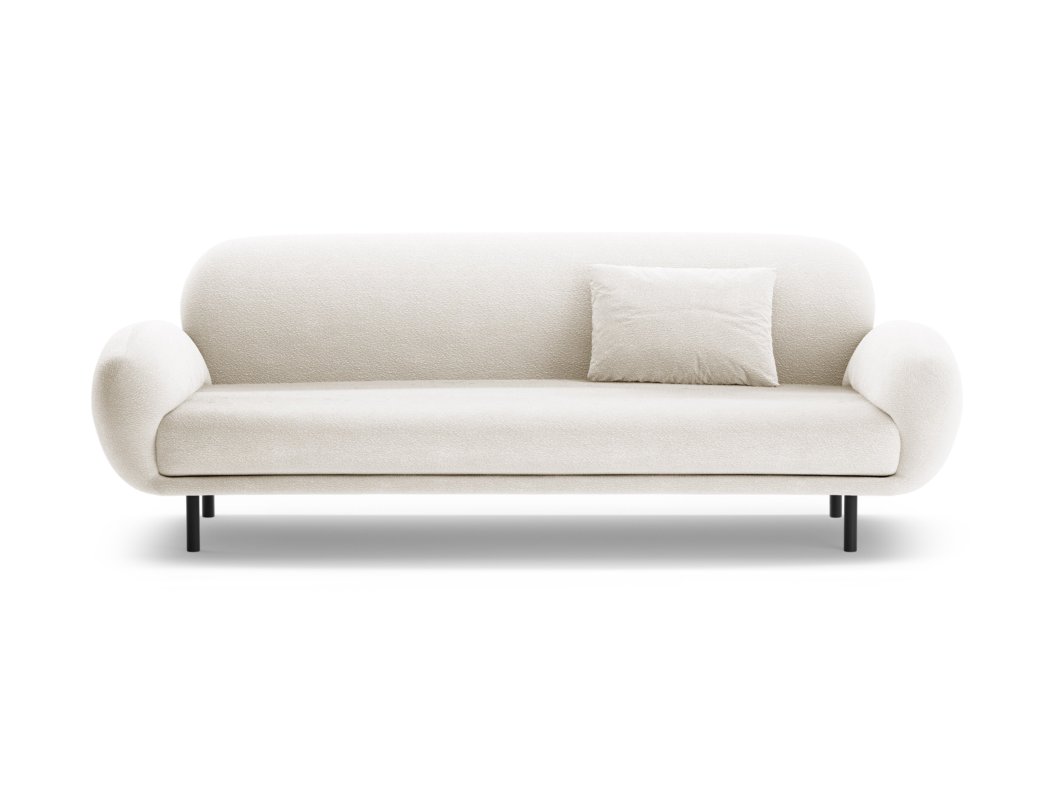 Sofa 3-Sitzer POPPY weiß Boucle