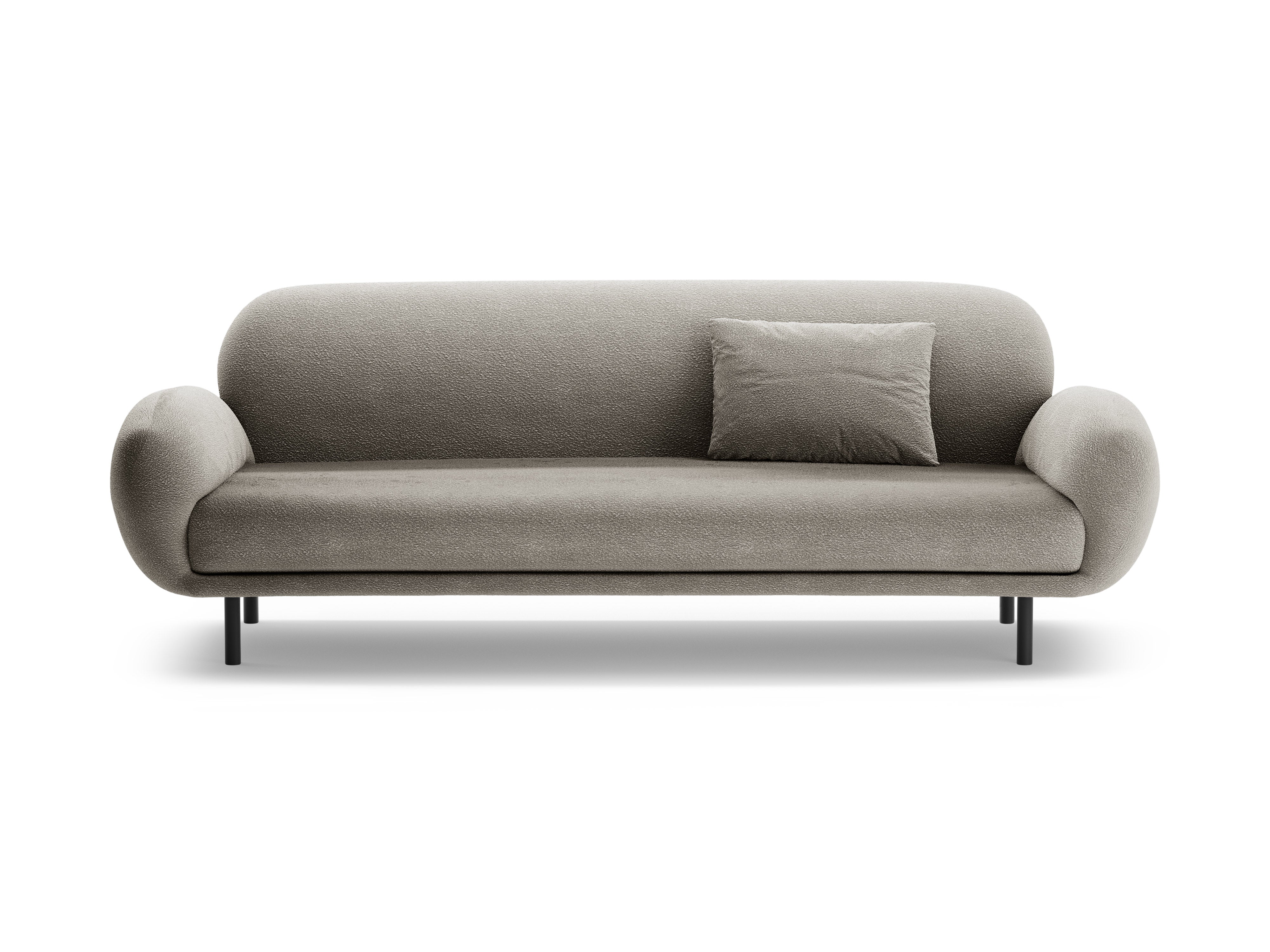 Sofa 3-zits POPPY grijs boucle