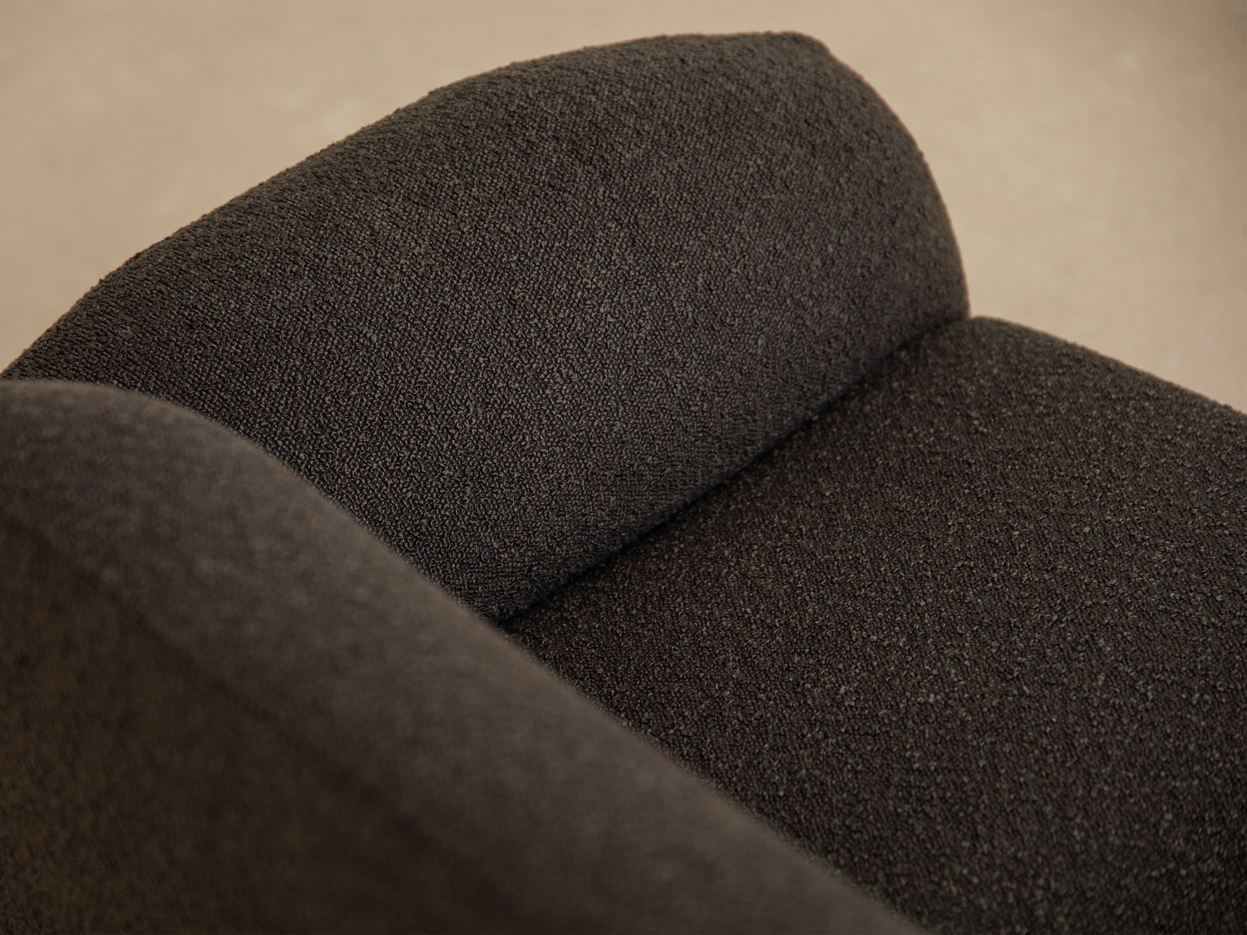 3-seater Sofa POPPY brown boucle