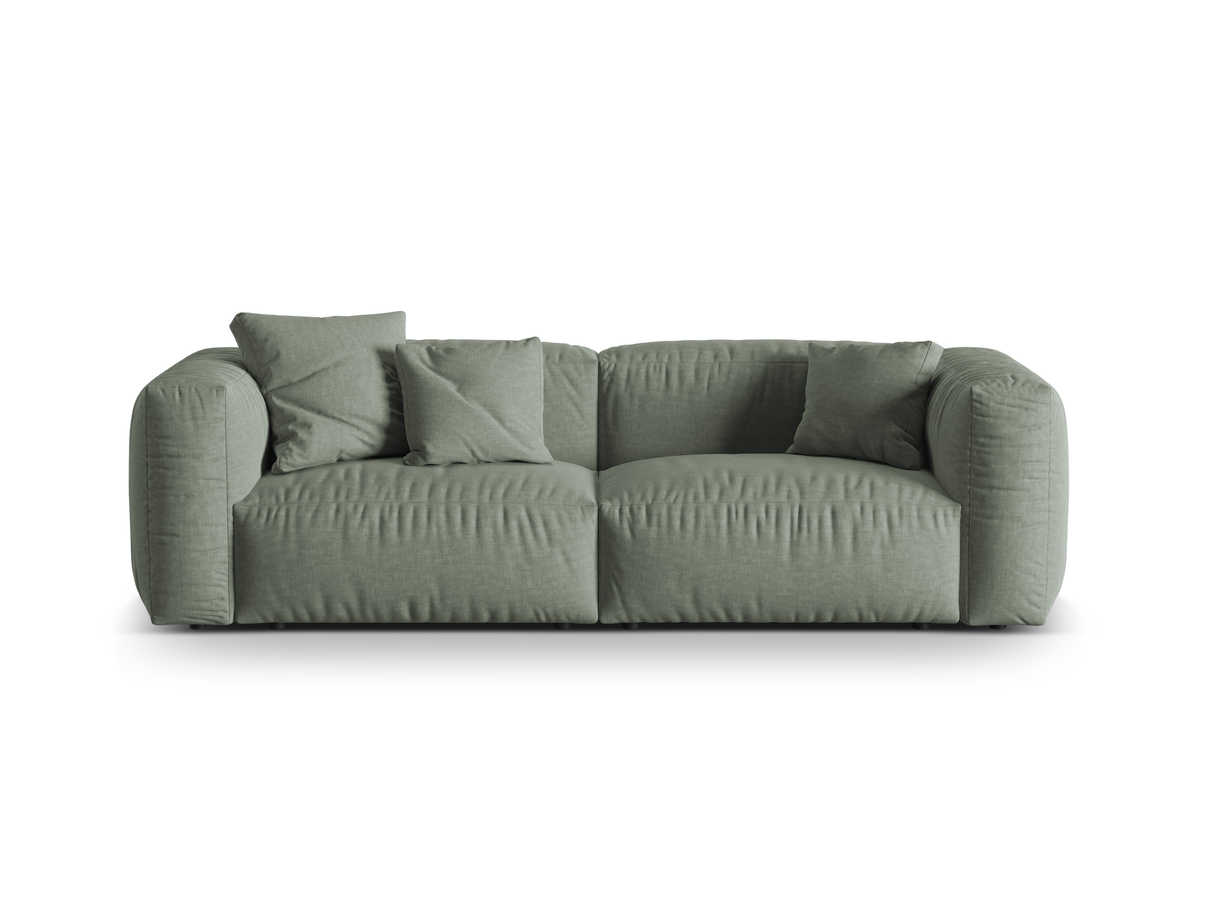 3-Personen-Sofa Martin Olive Green