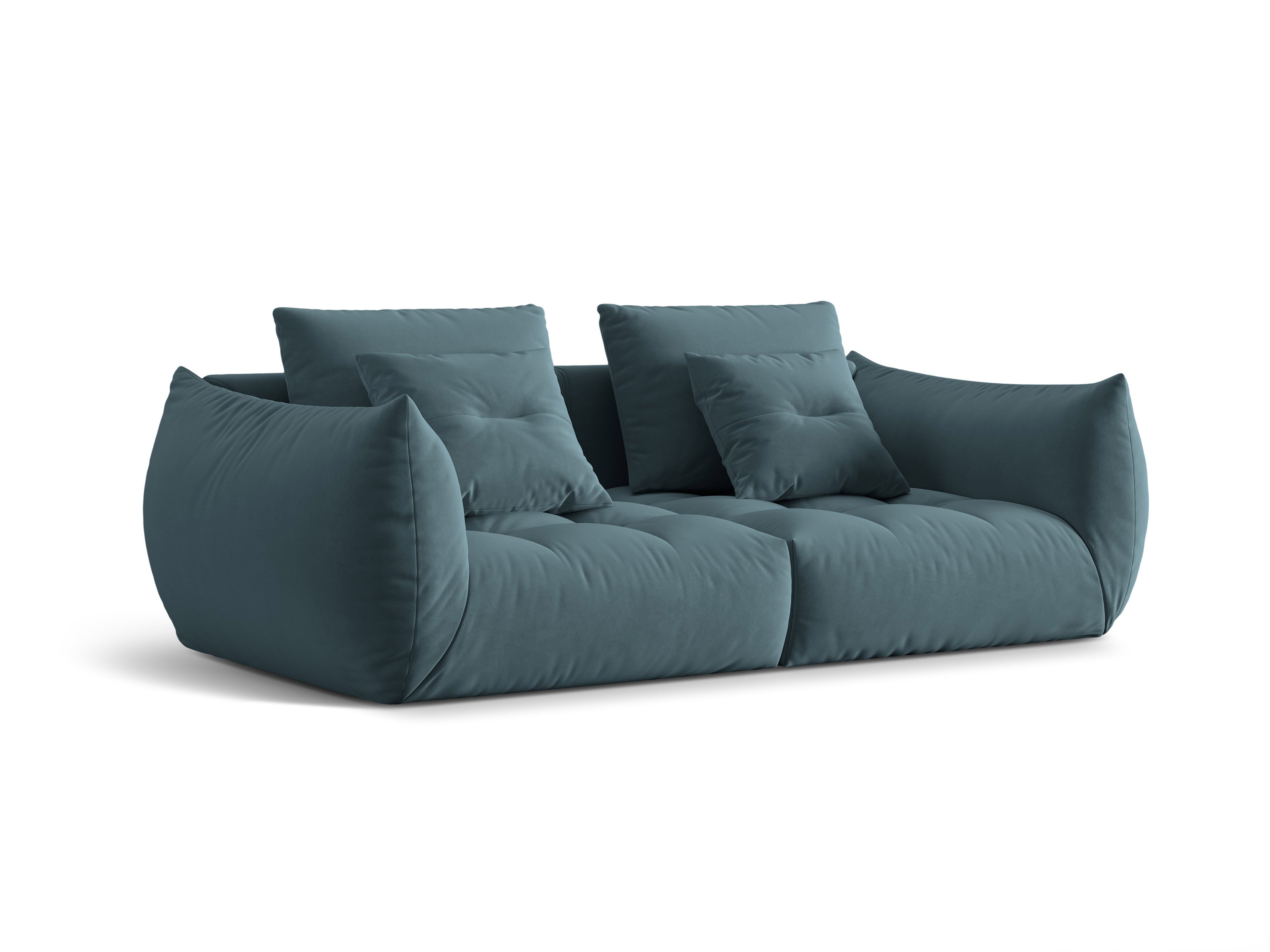 Velvet sofa 3-person pastel Blue Bloom