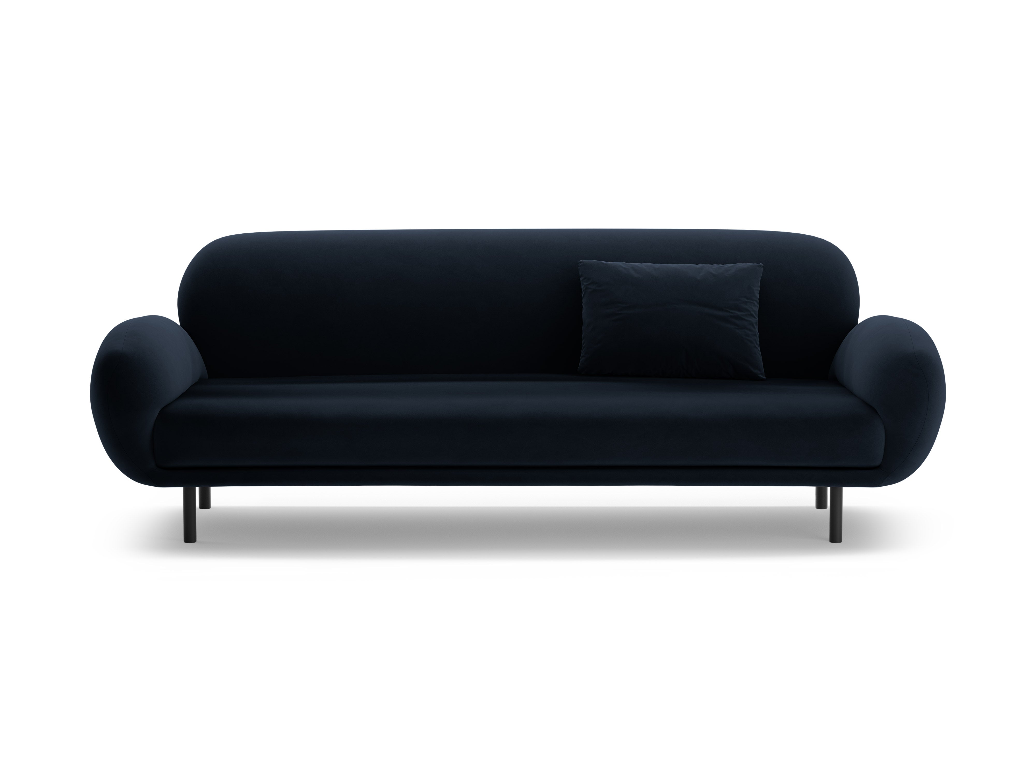 Sofa van fluweel 3-zits POPPY koninklijk blauw