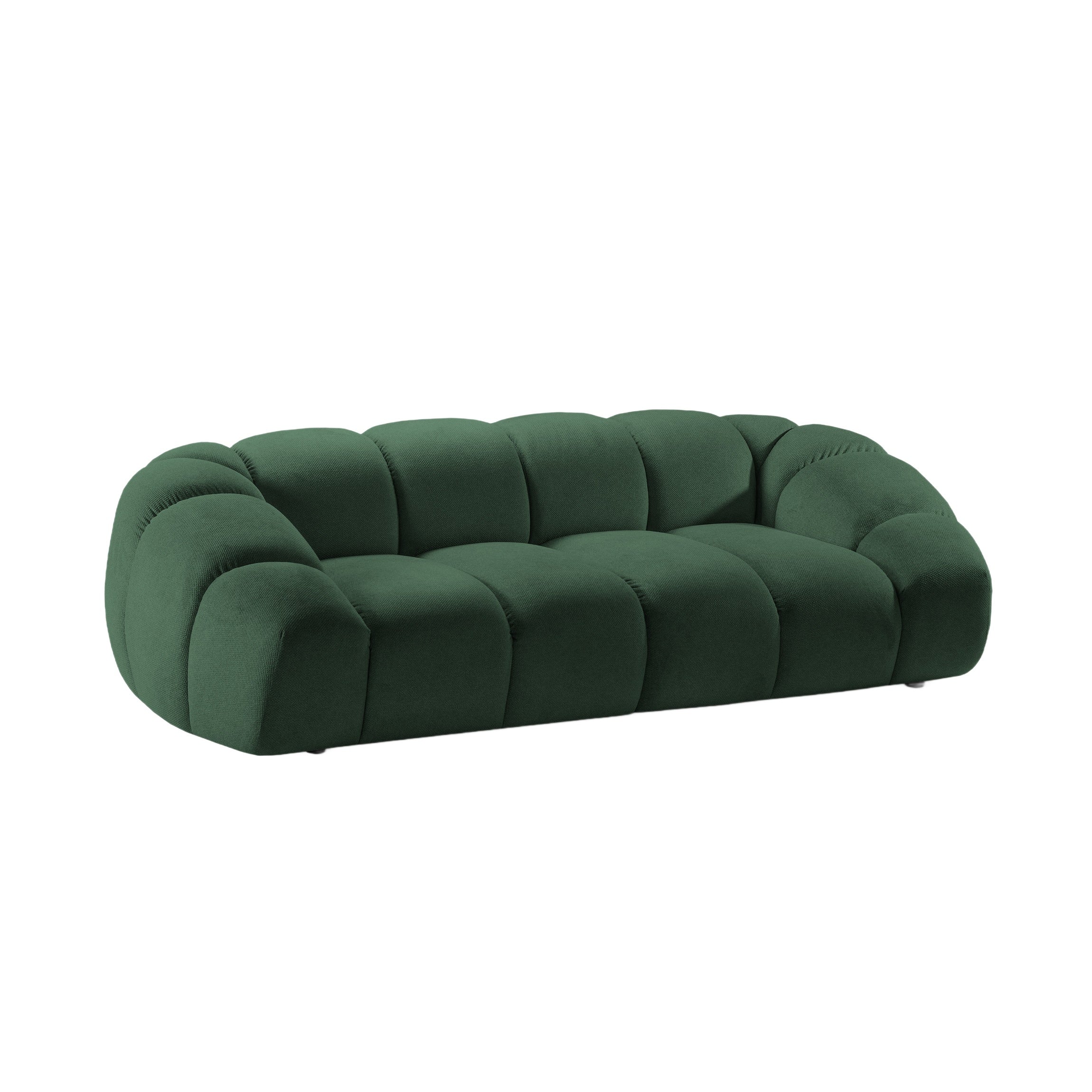 Sofa 3-zits DIANA donkergroen sjaal