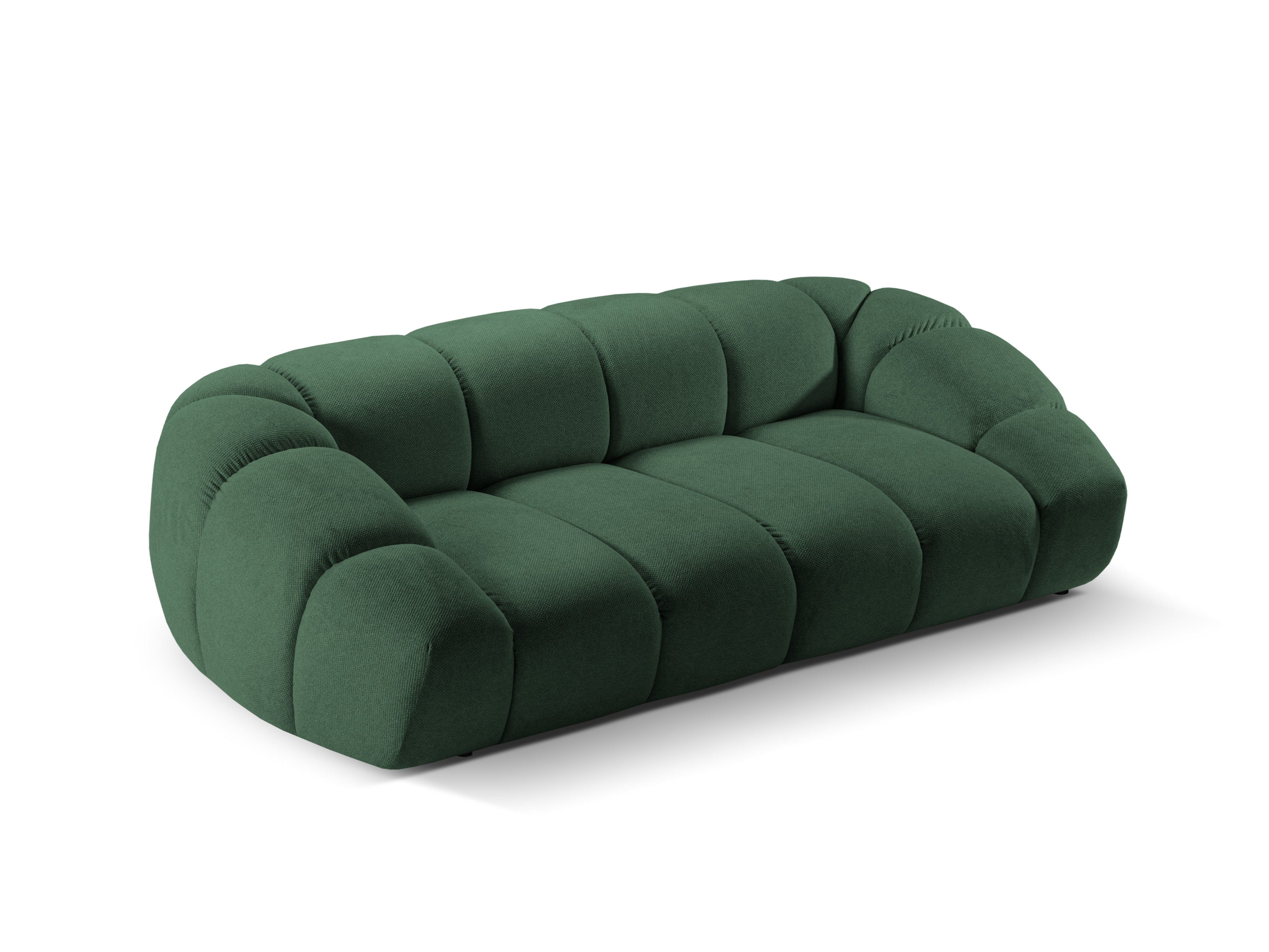 Sofa 3-zits DIANA donkergroen sjaal
