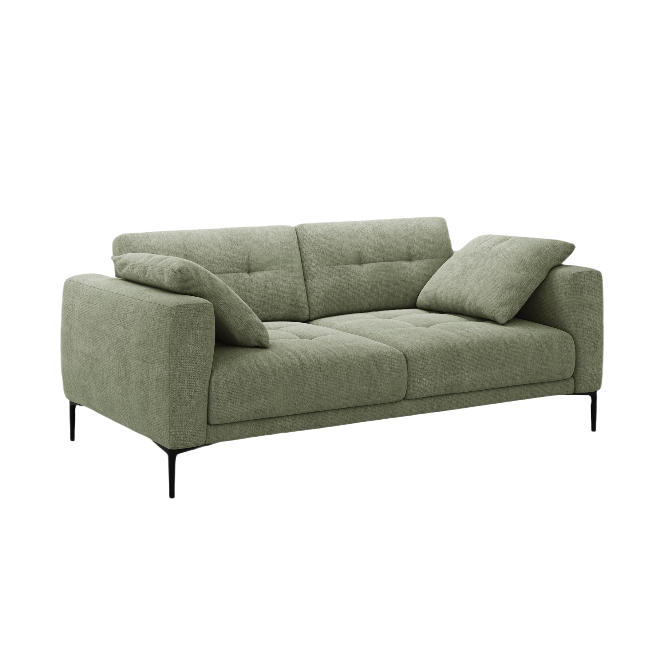 3-seater Sofa BEMY olive chenille