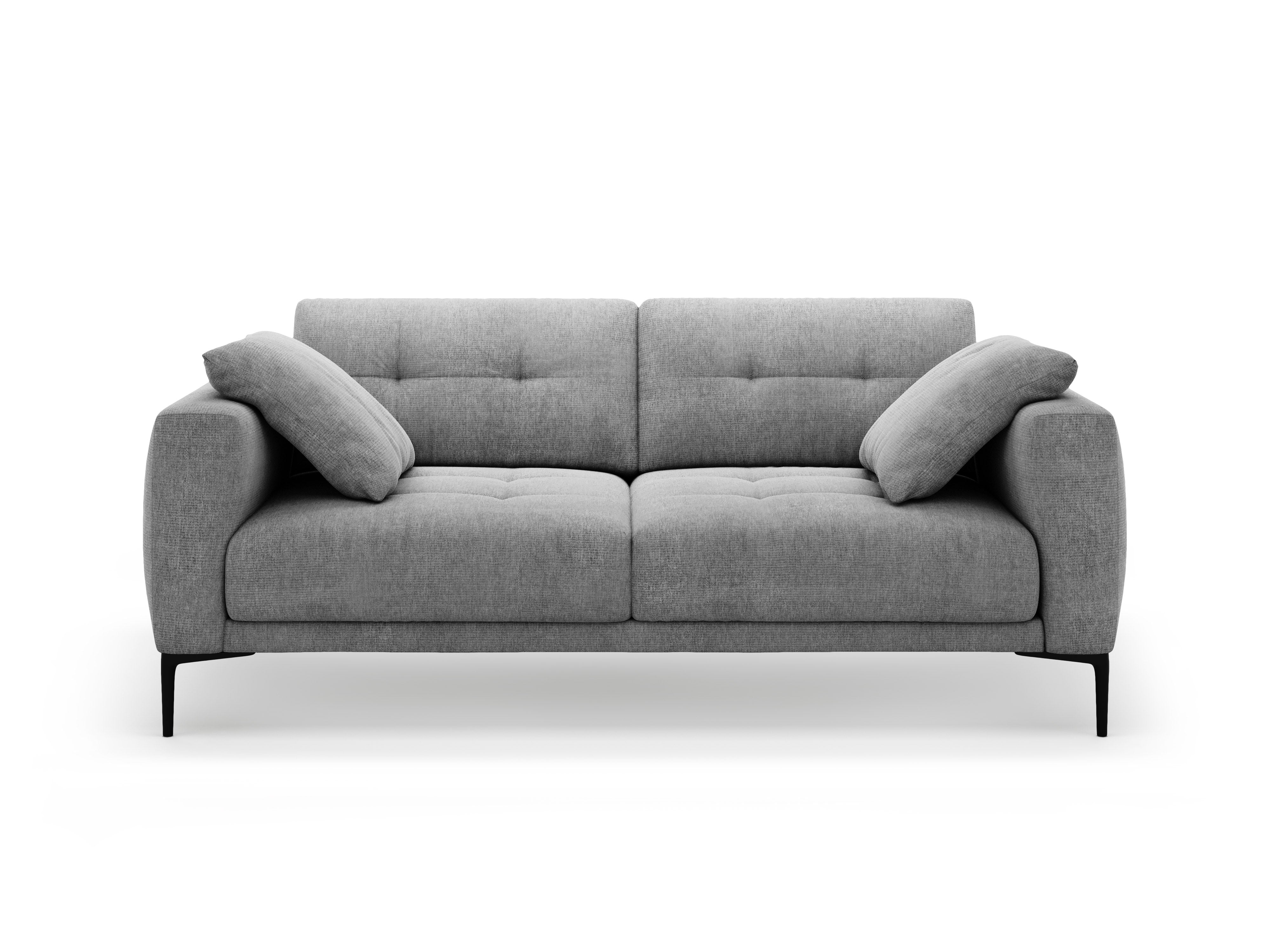 Sofa 3-sitzig BEMY graues Chenille