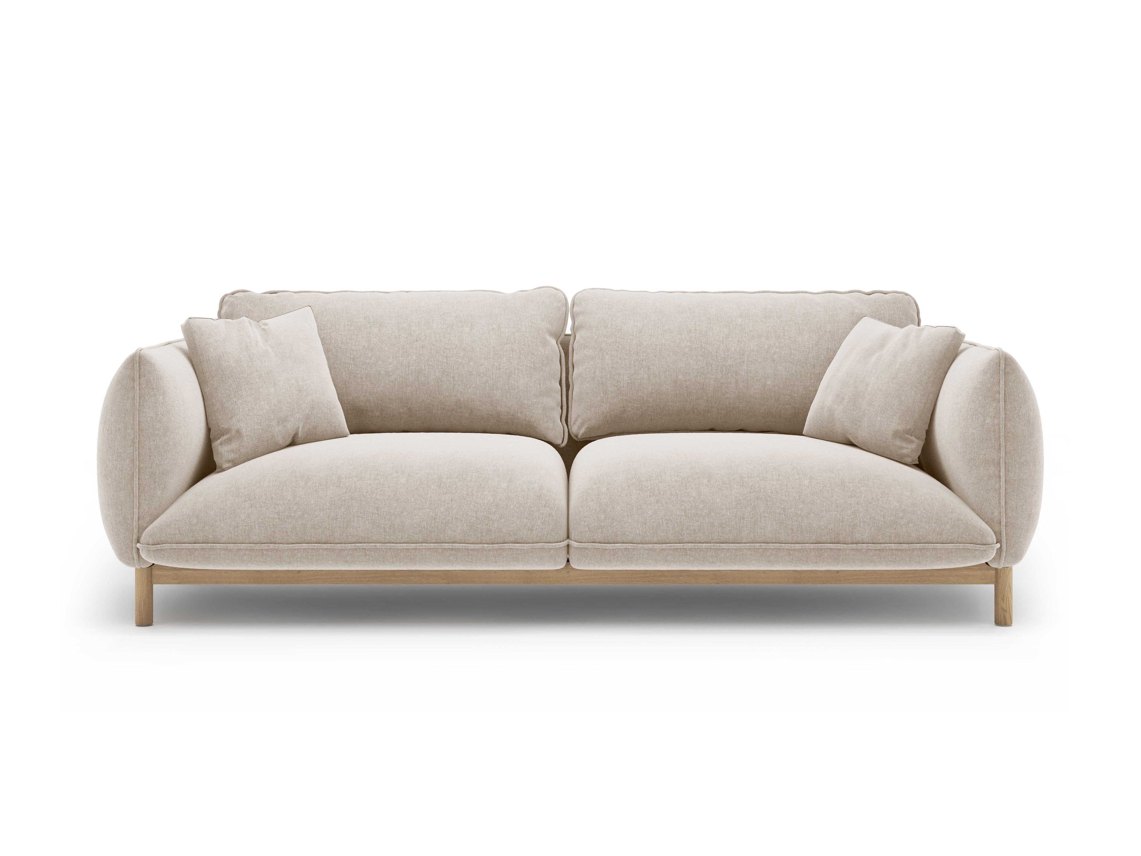 Sofa 3-osobowa ADA jasnobeżowy szenil – Micadoni