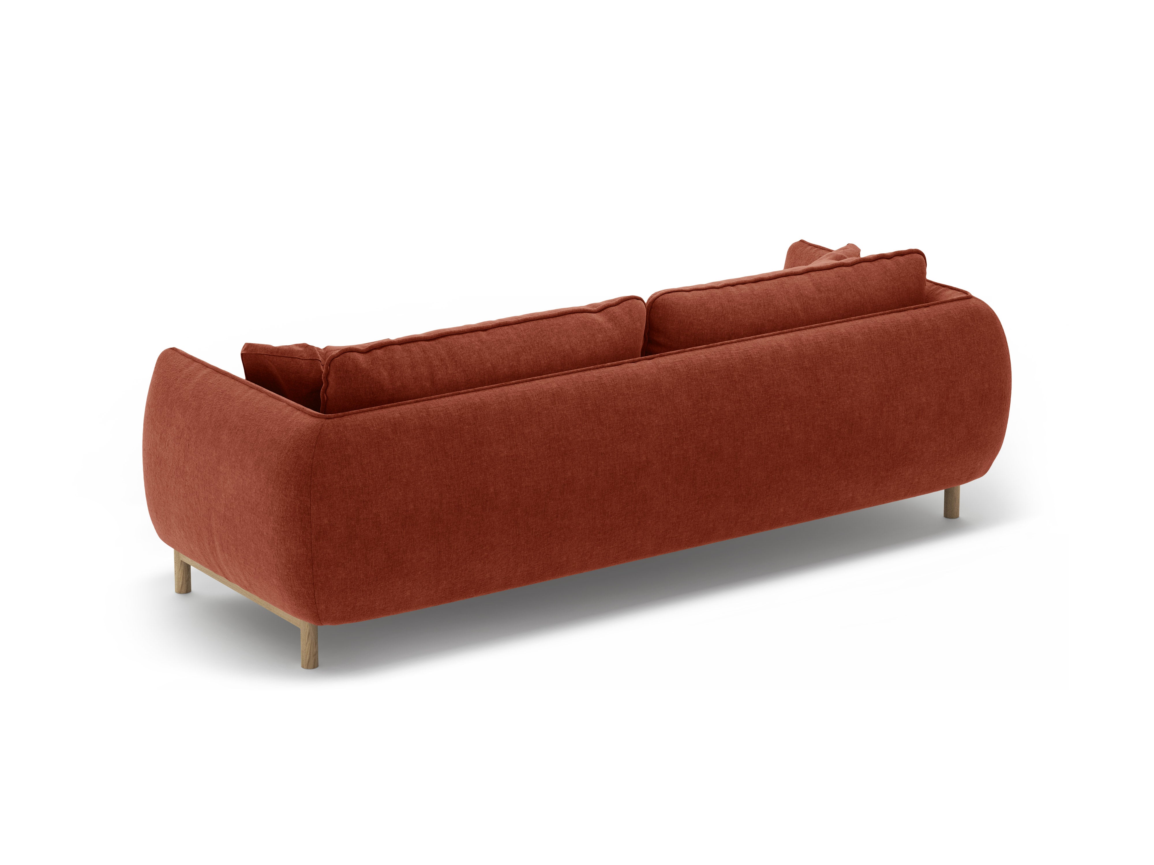 Sofa 3-zits ADA kastanjebruin chenille