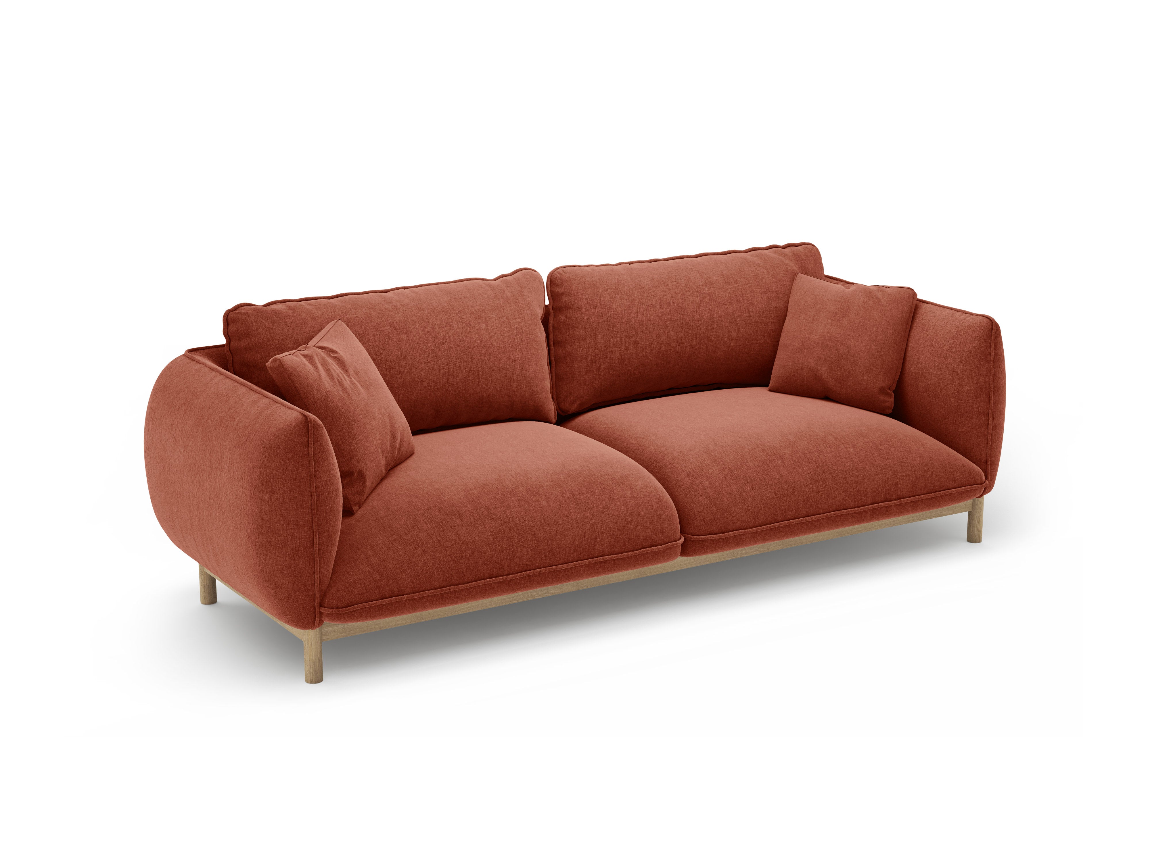 Sofa 3-zits ADA kastanjebruin chenille