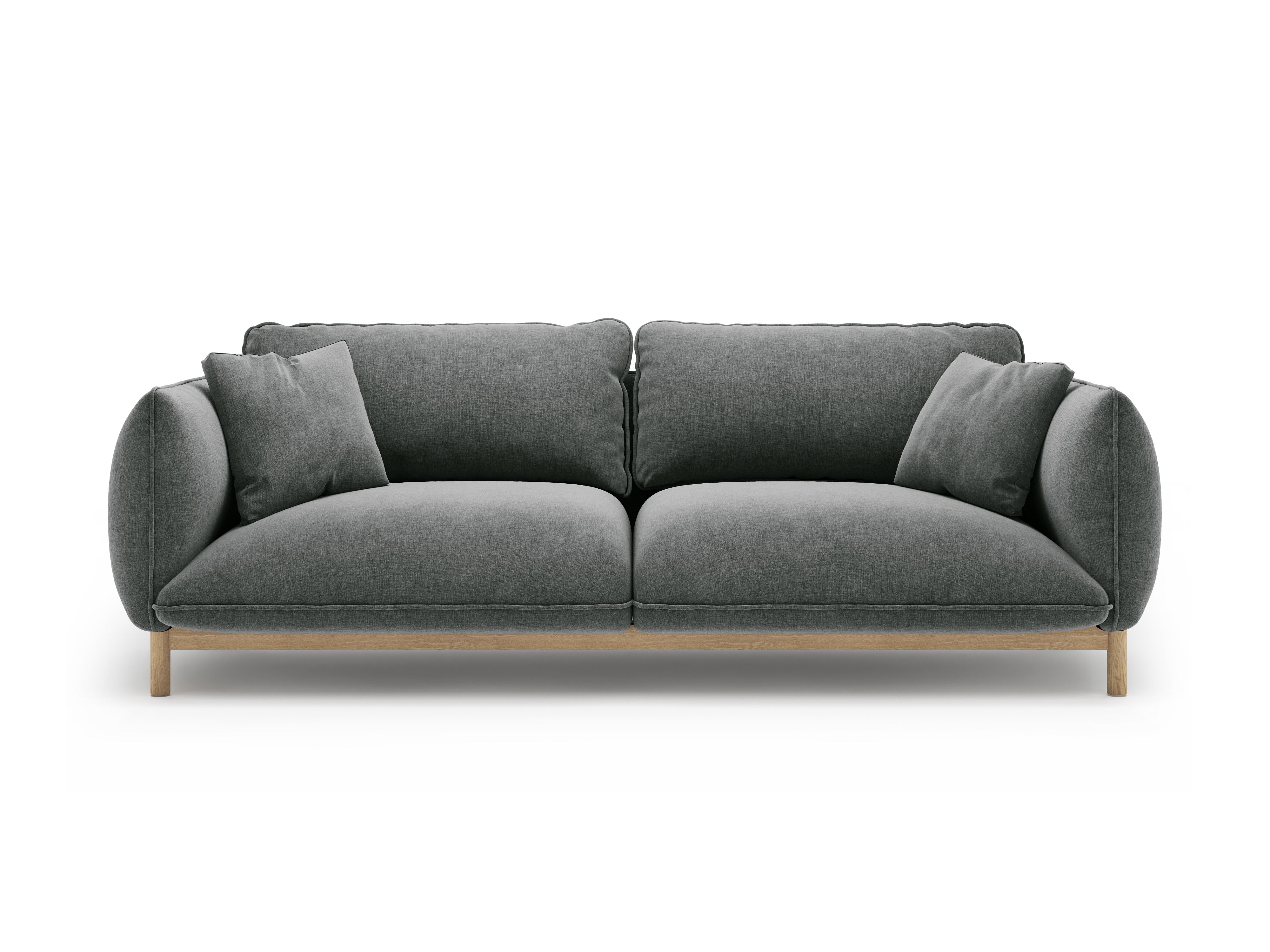 Sofa 3-osobowa ADA ciemnoszary szenil do salonu – Micadoni