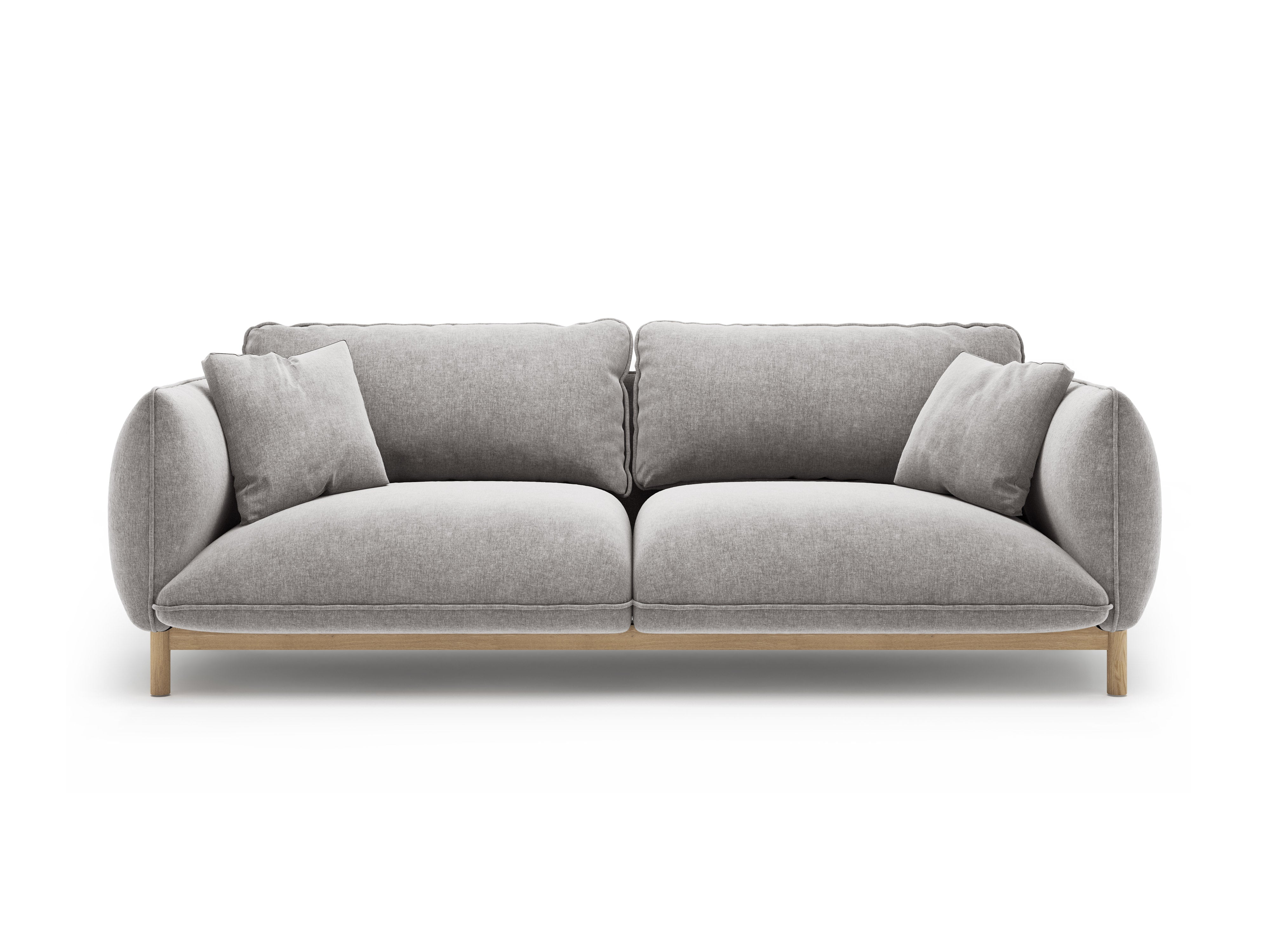 Sofa 3-Sitzer ADA hellgrau Chenille