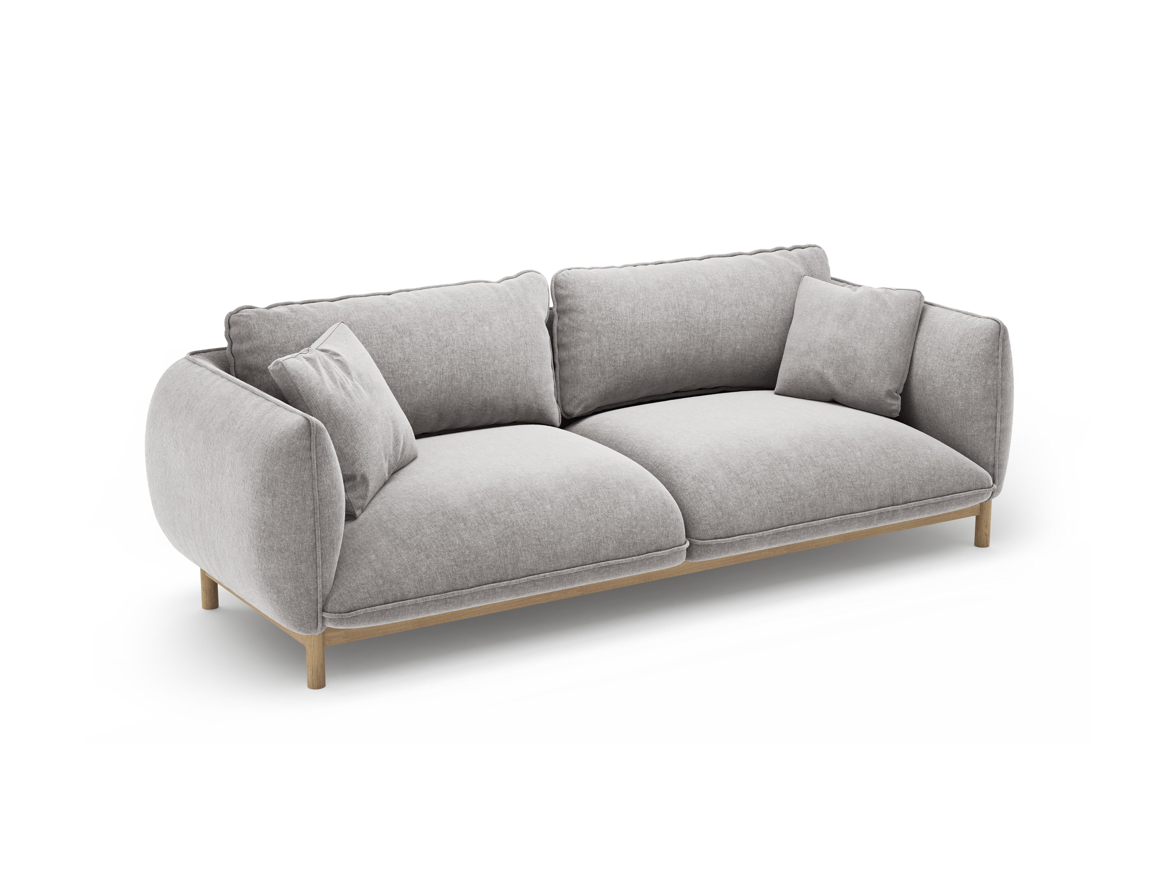 Sofa 3-Sitzer ADA hellgrau Chenille