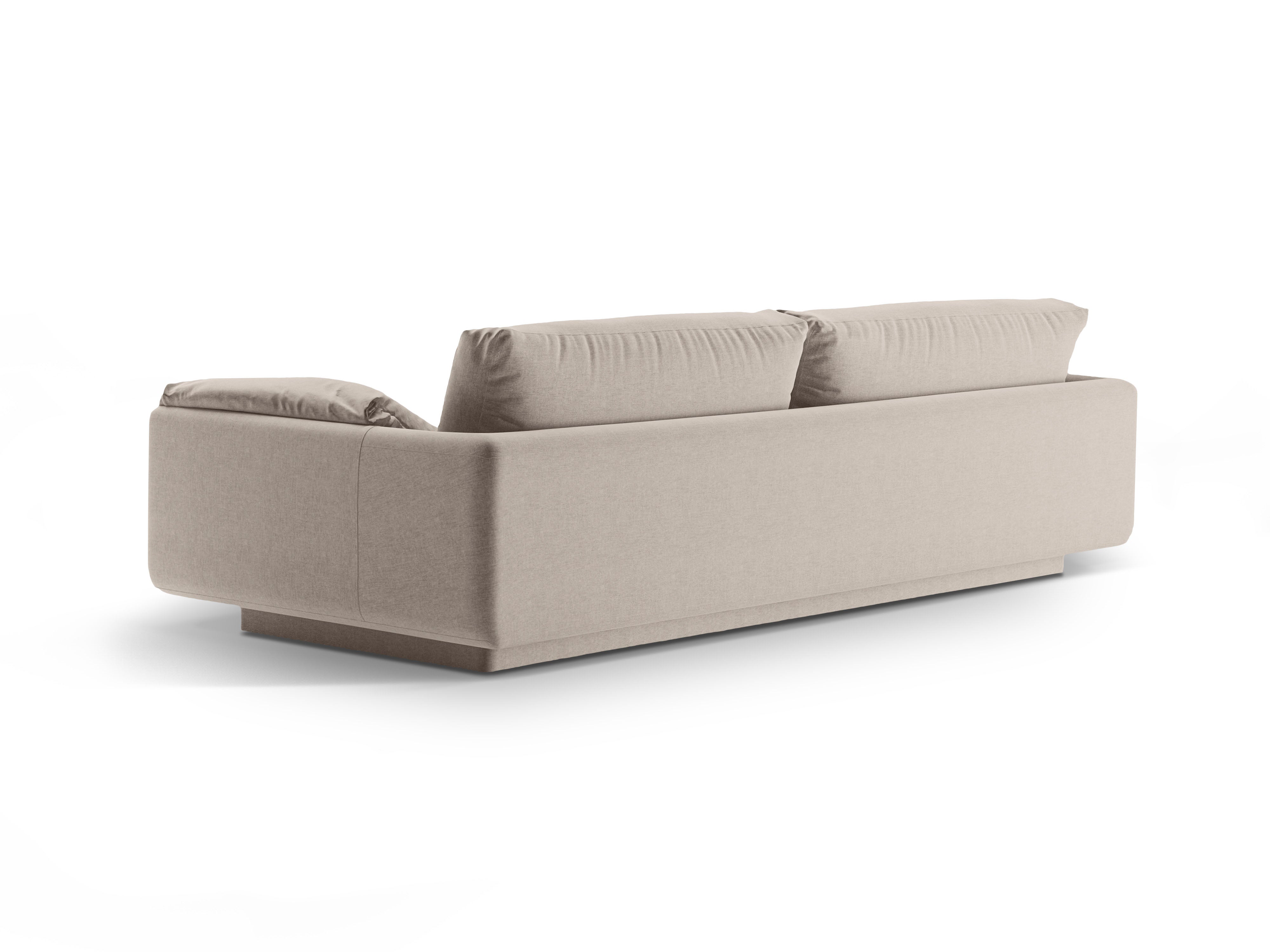 3-seater sofa light beige