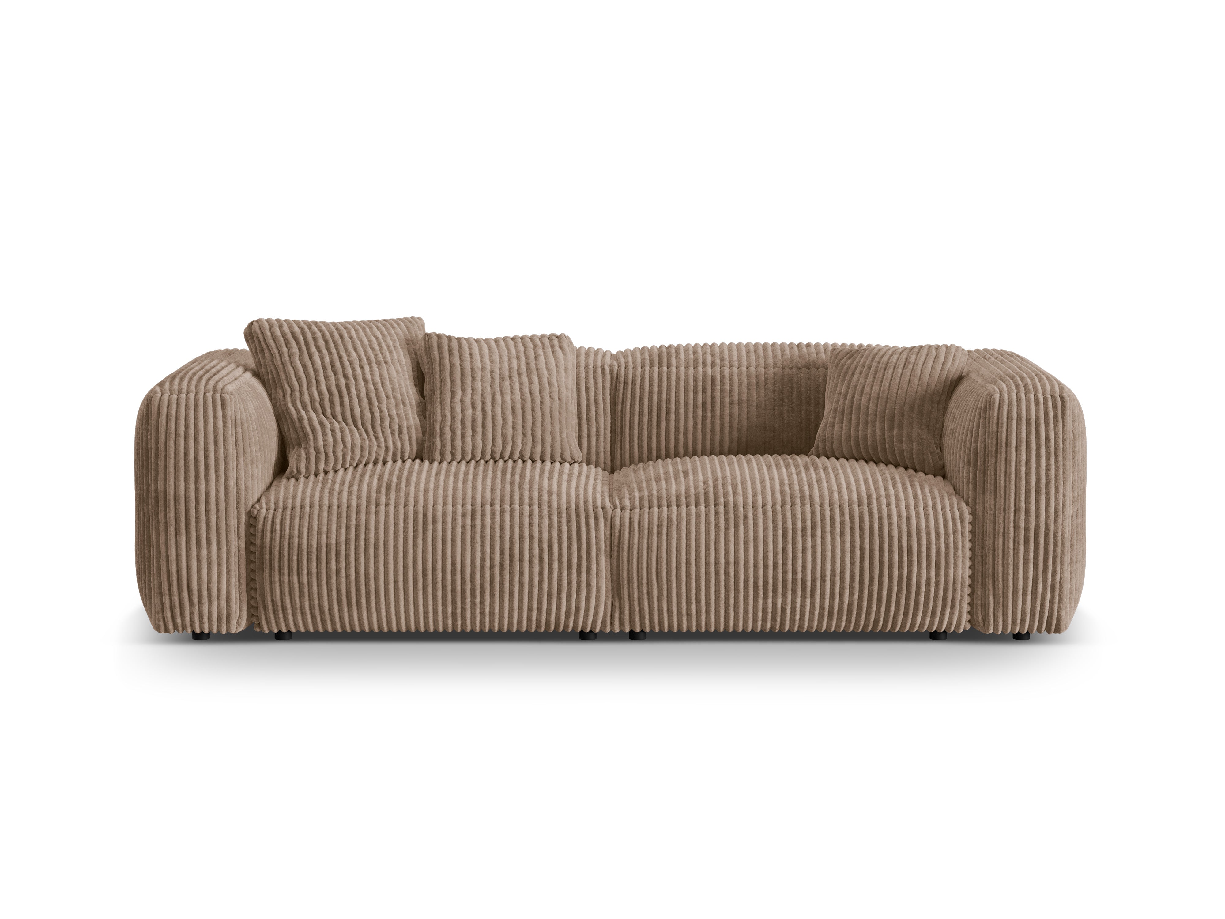 Martina 3-Personen-Sofa Dark-Bege Cord