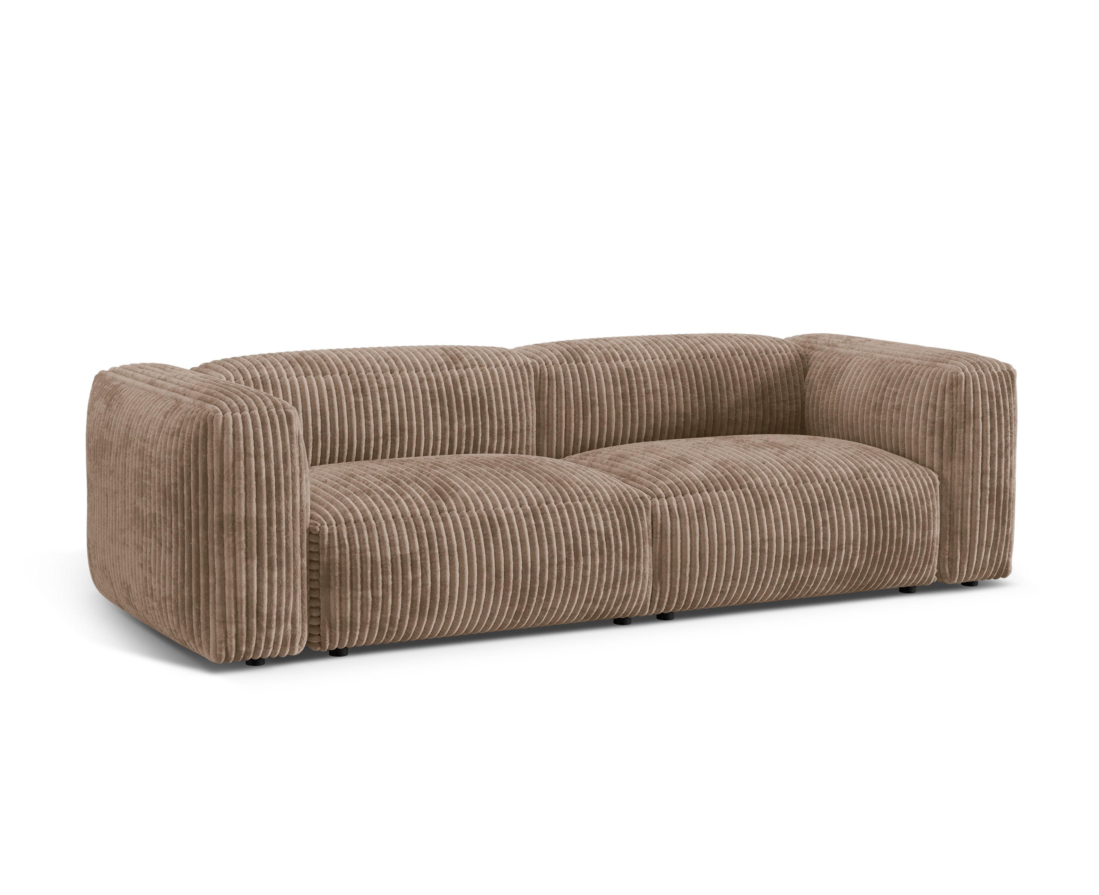 Martina 3-Personen-Sofa Dark-Bege Cord