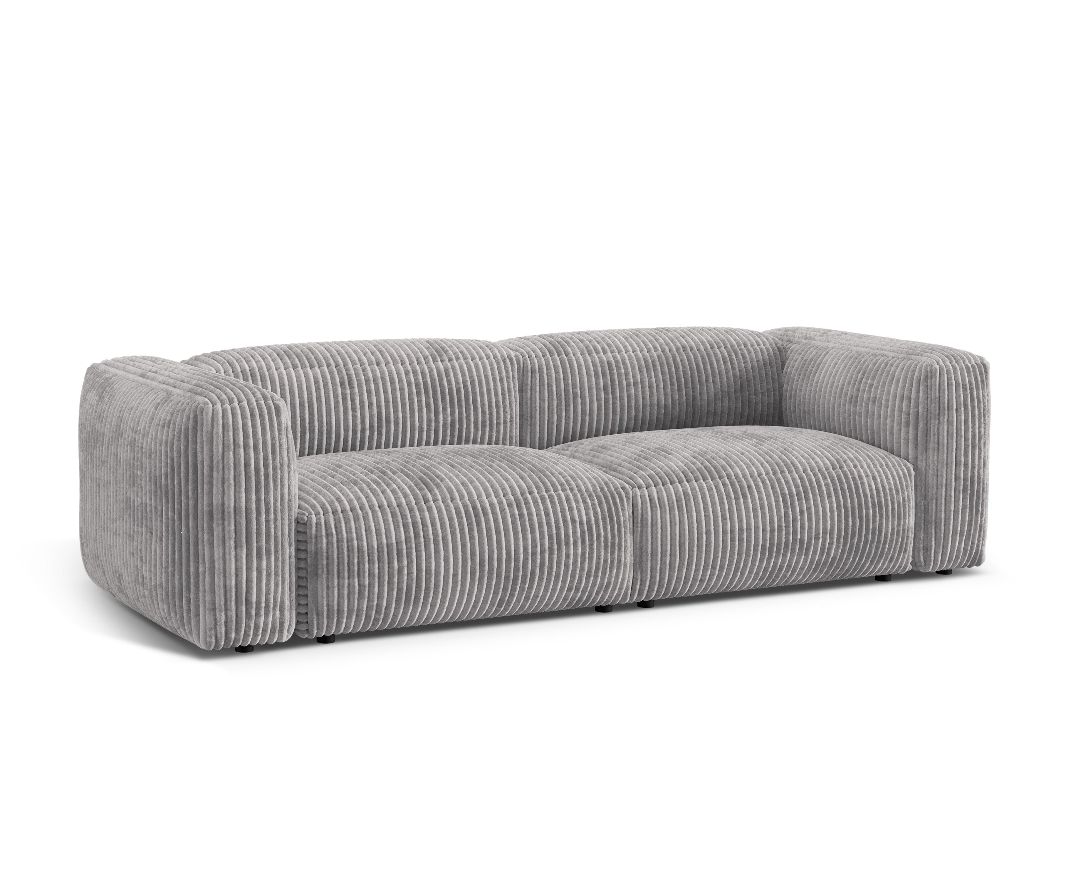 Sofa 3-osobowa MARTINA jasnoszary sztruks – Micadoni