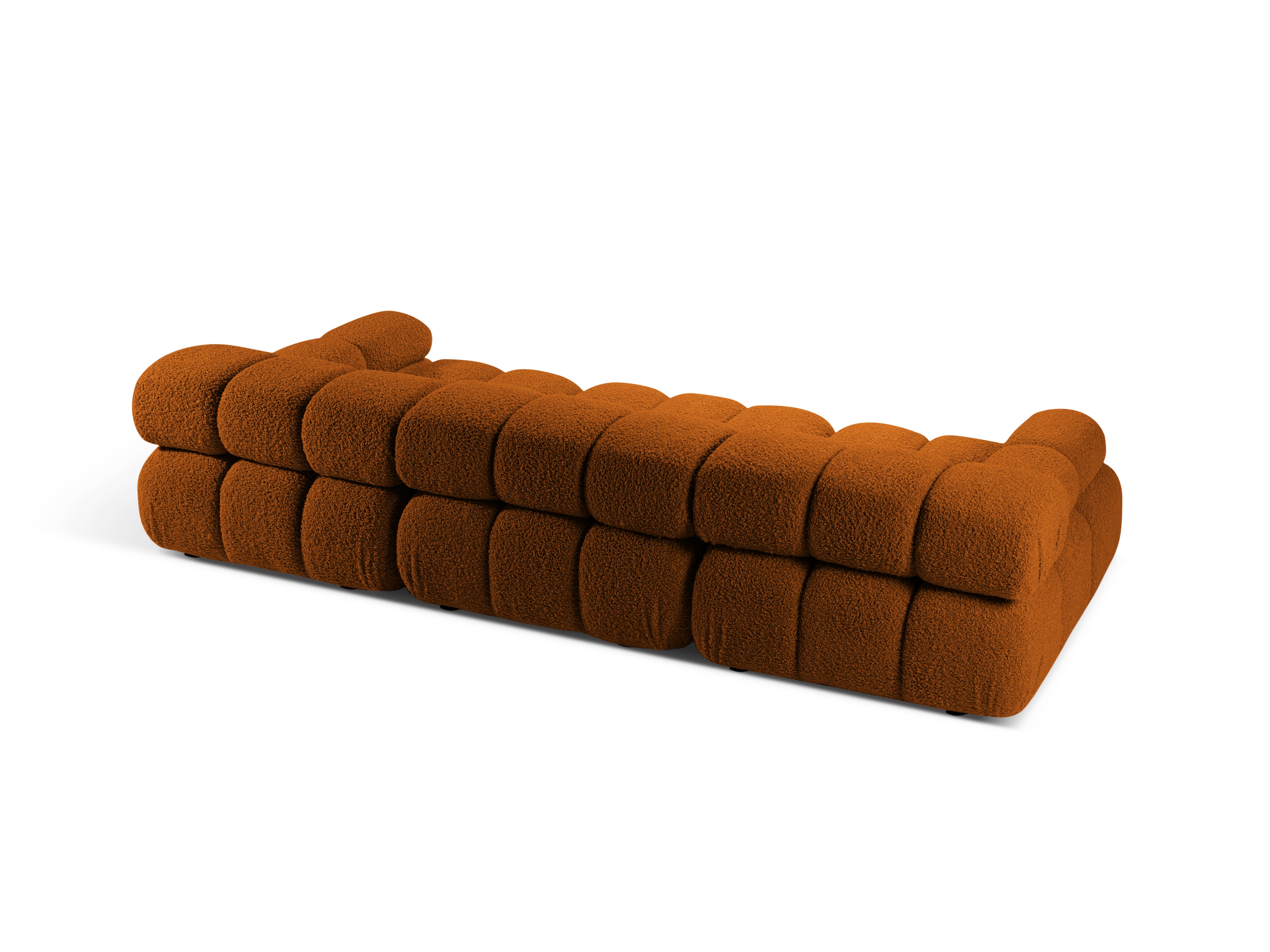 Modulaire 3-zitsbank BELLIS in baksteen boucle
