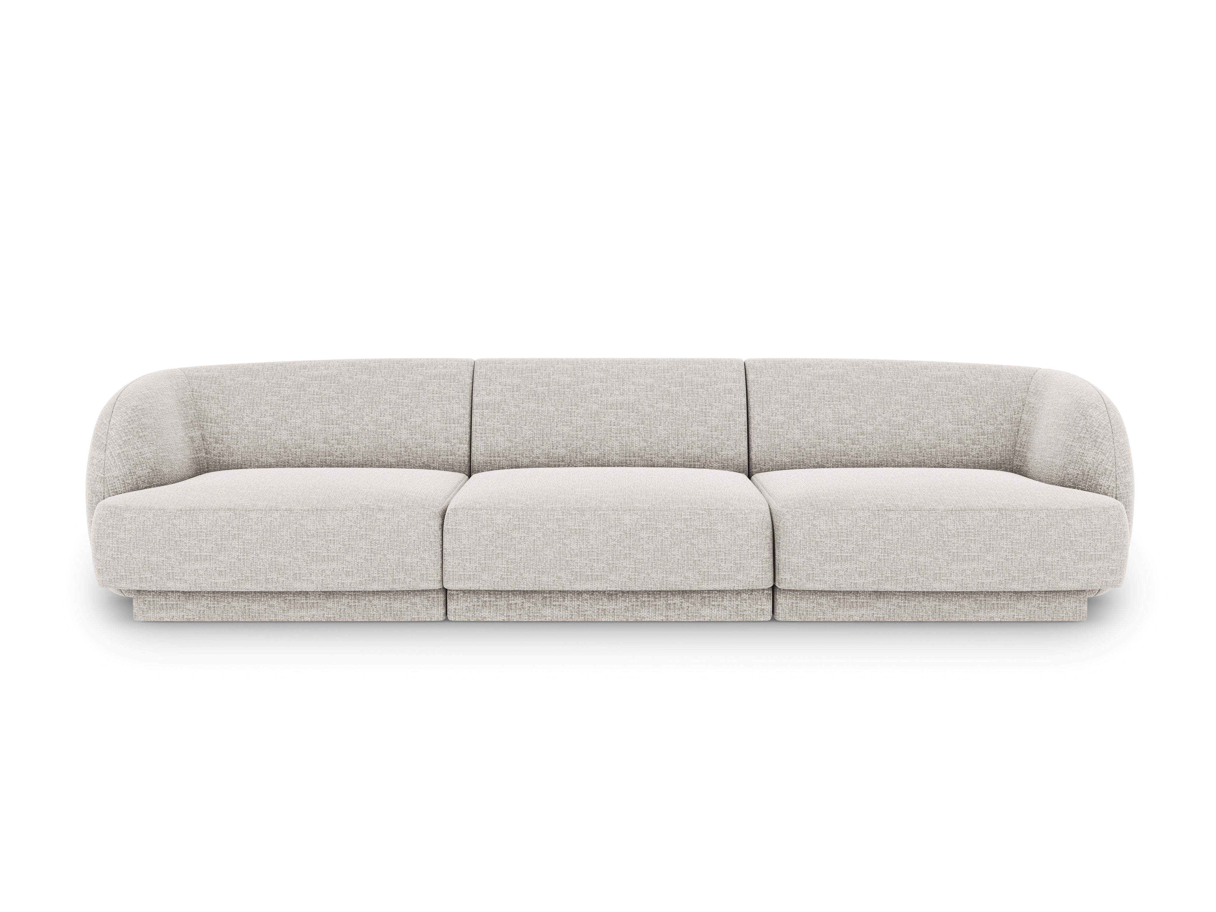 3-seater Sofa MILEY gray chenille
