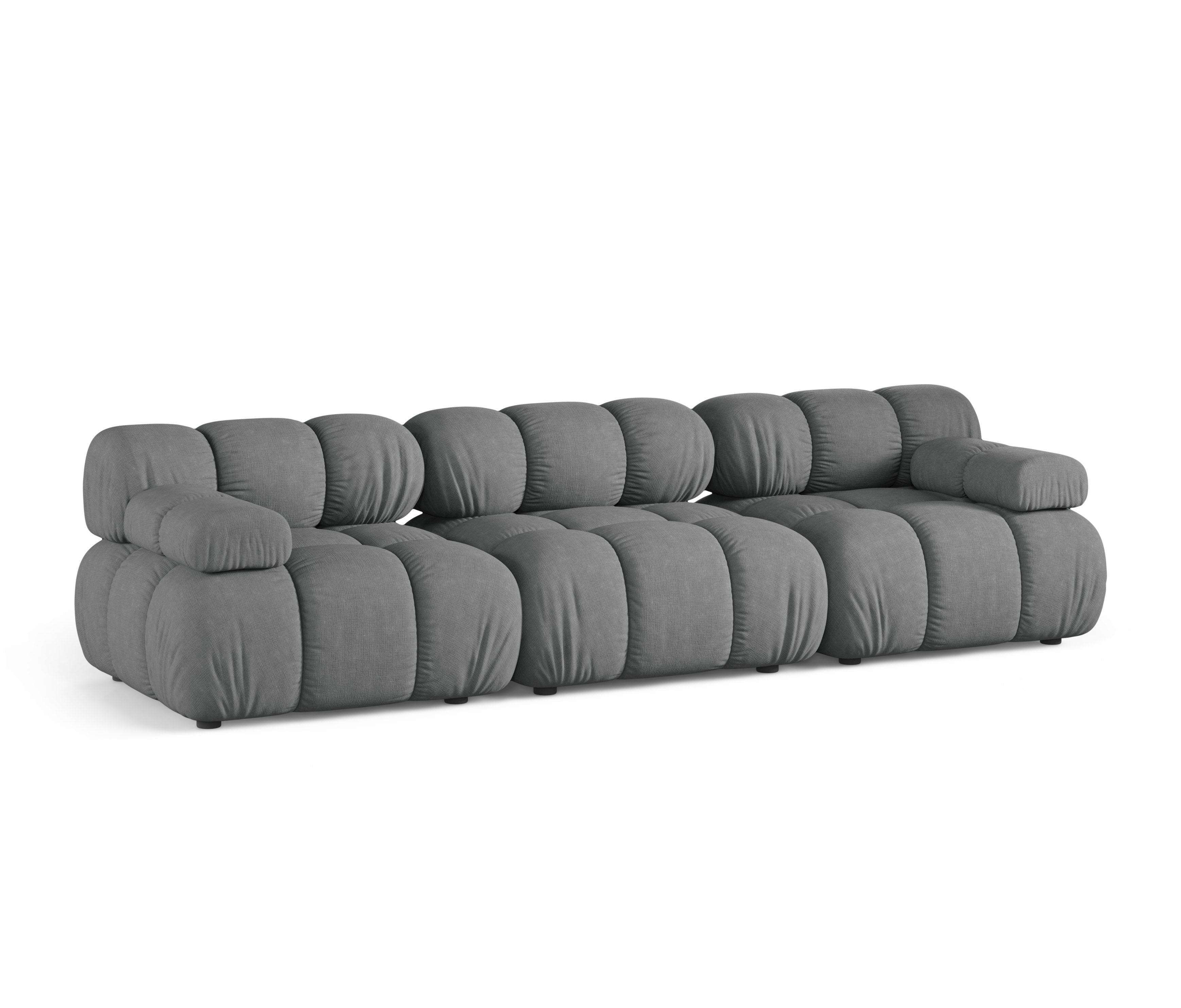 Modulaire 3-zitsbank BELLIS grijs