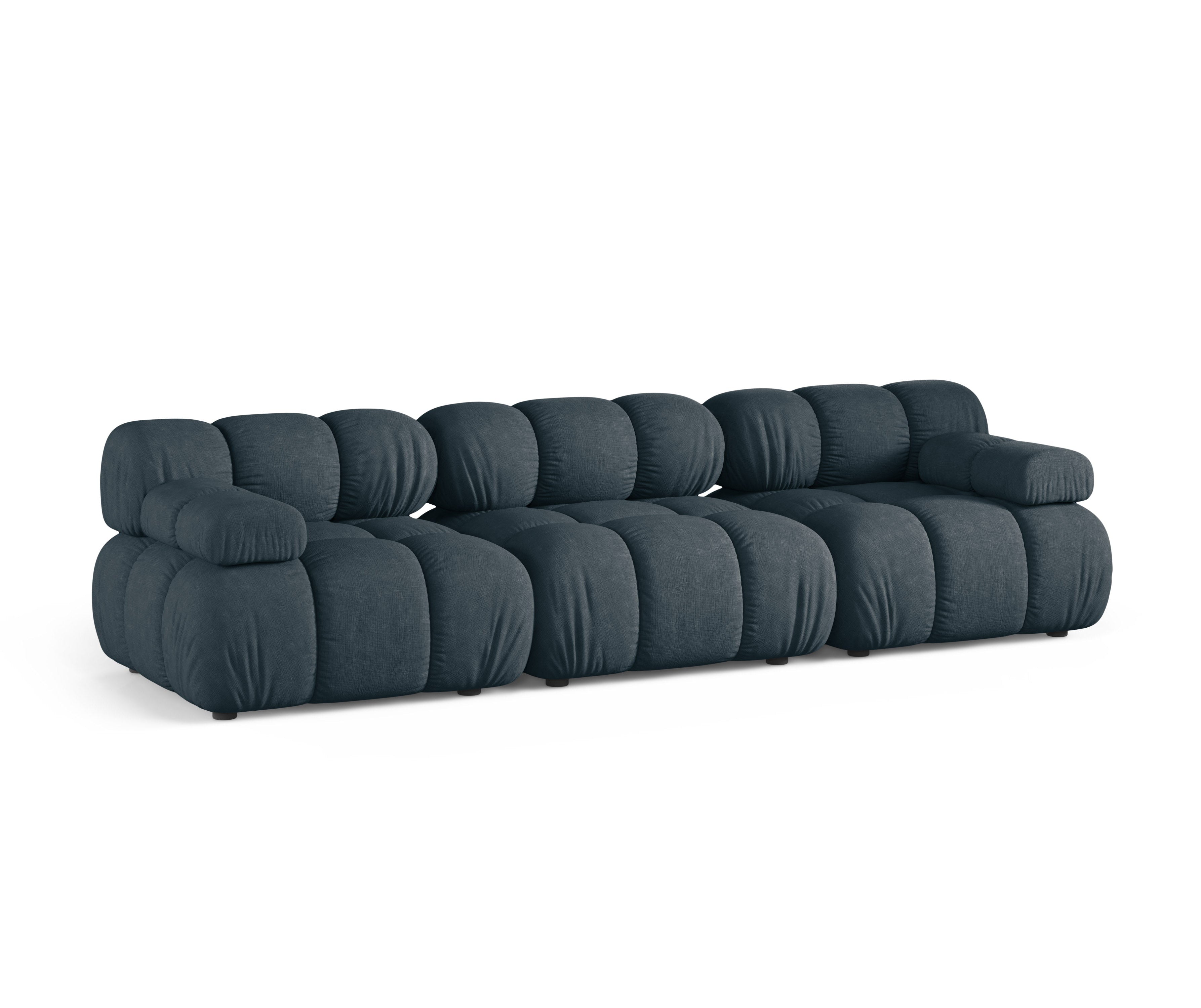 Modulaire 3-zitsbank BELLIS petrolblauw