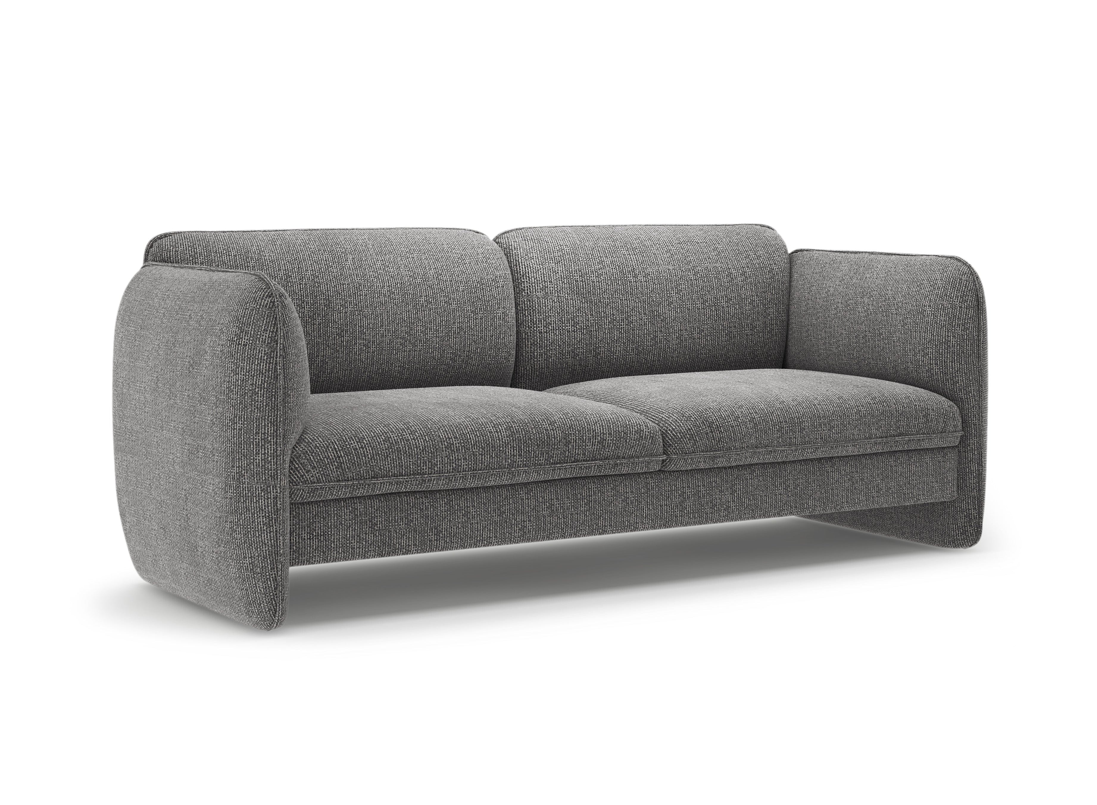 Sofa 3-zits GEORGIA donkergrijs chenille