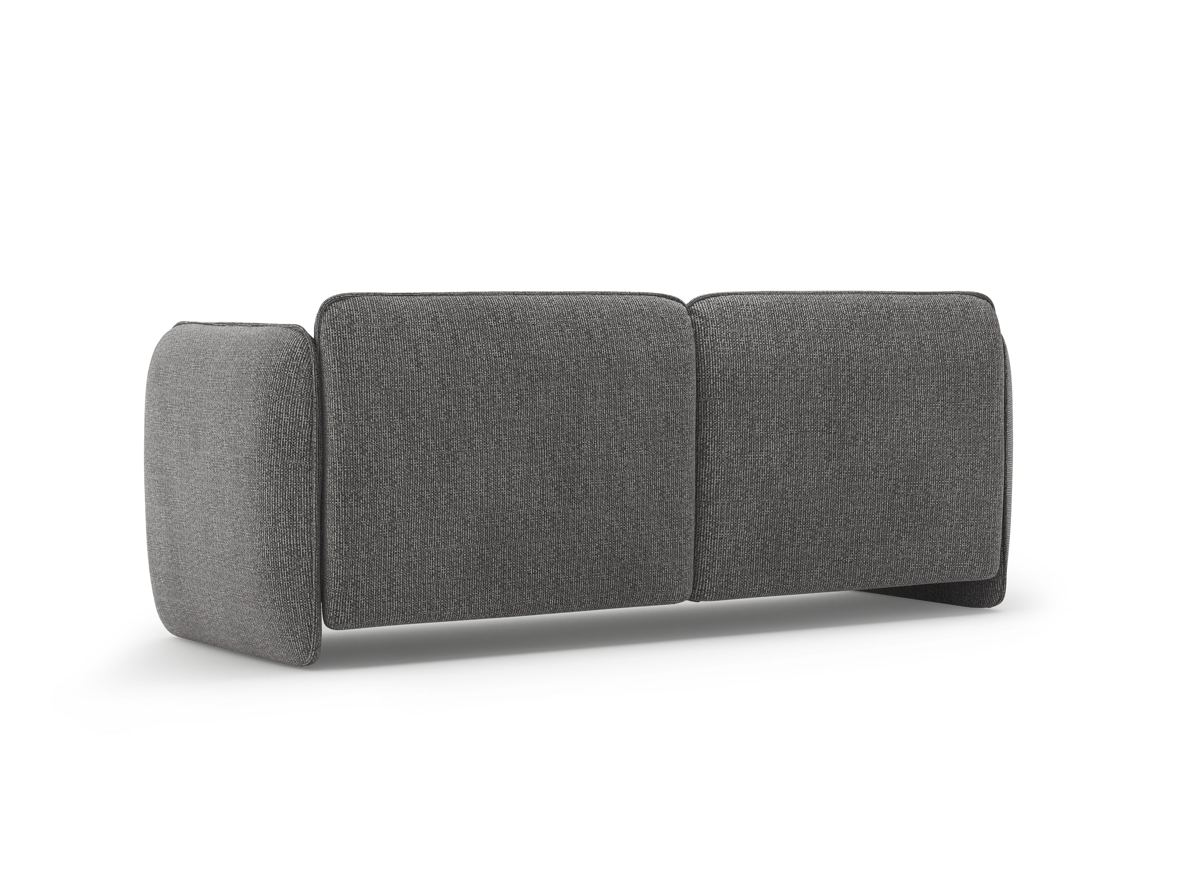 Sofa 3-zits GEORGIA donkergrijs chenille