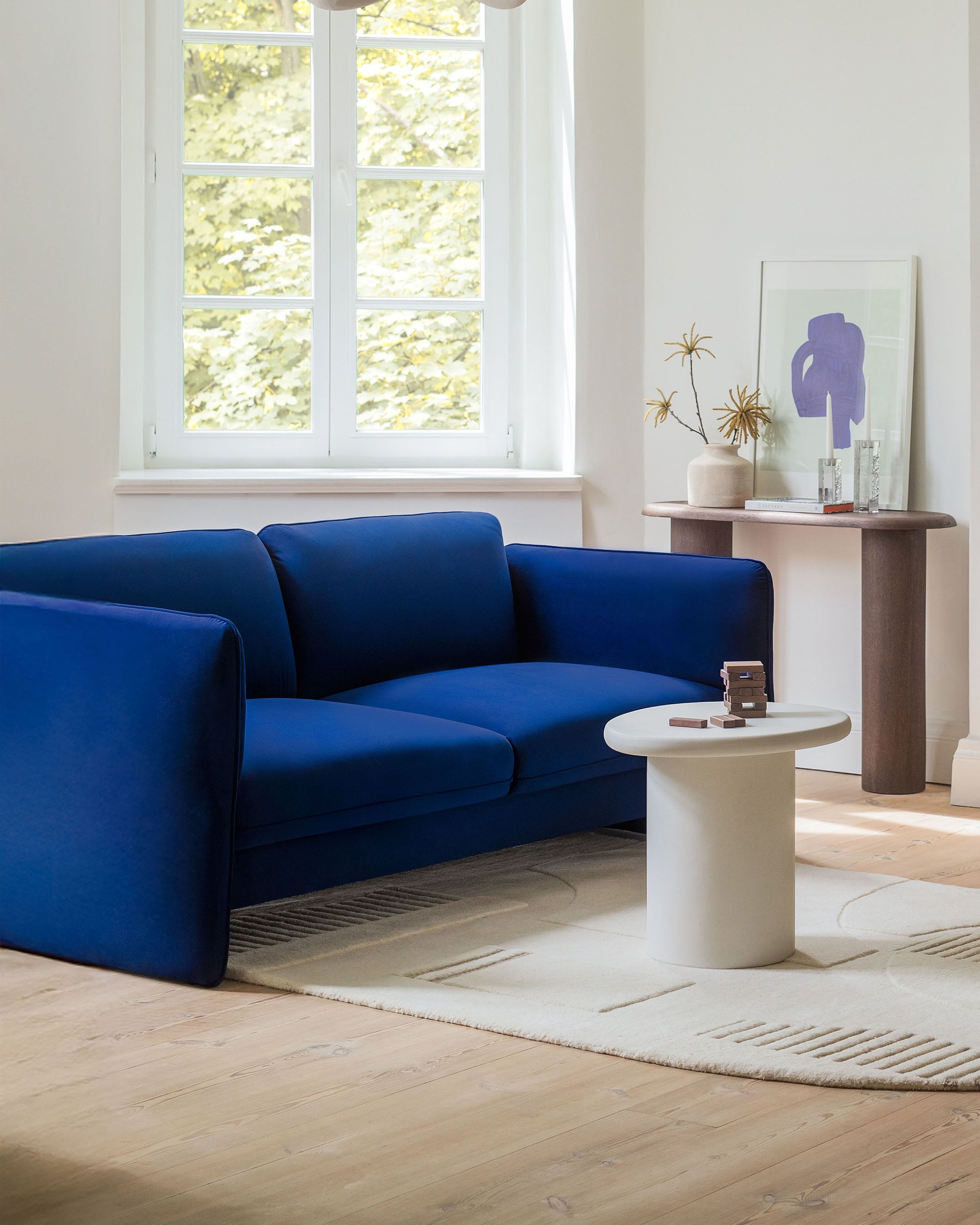 Sofa 3-zits GEORGIA roze chenille