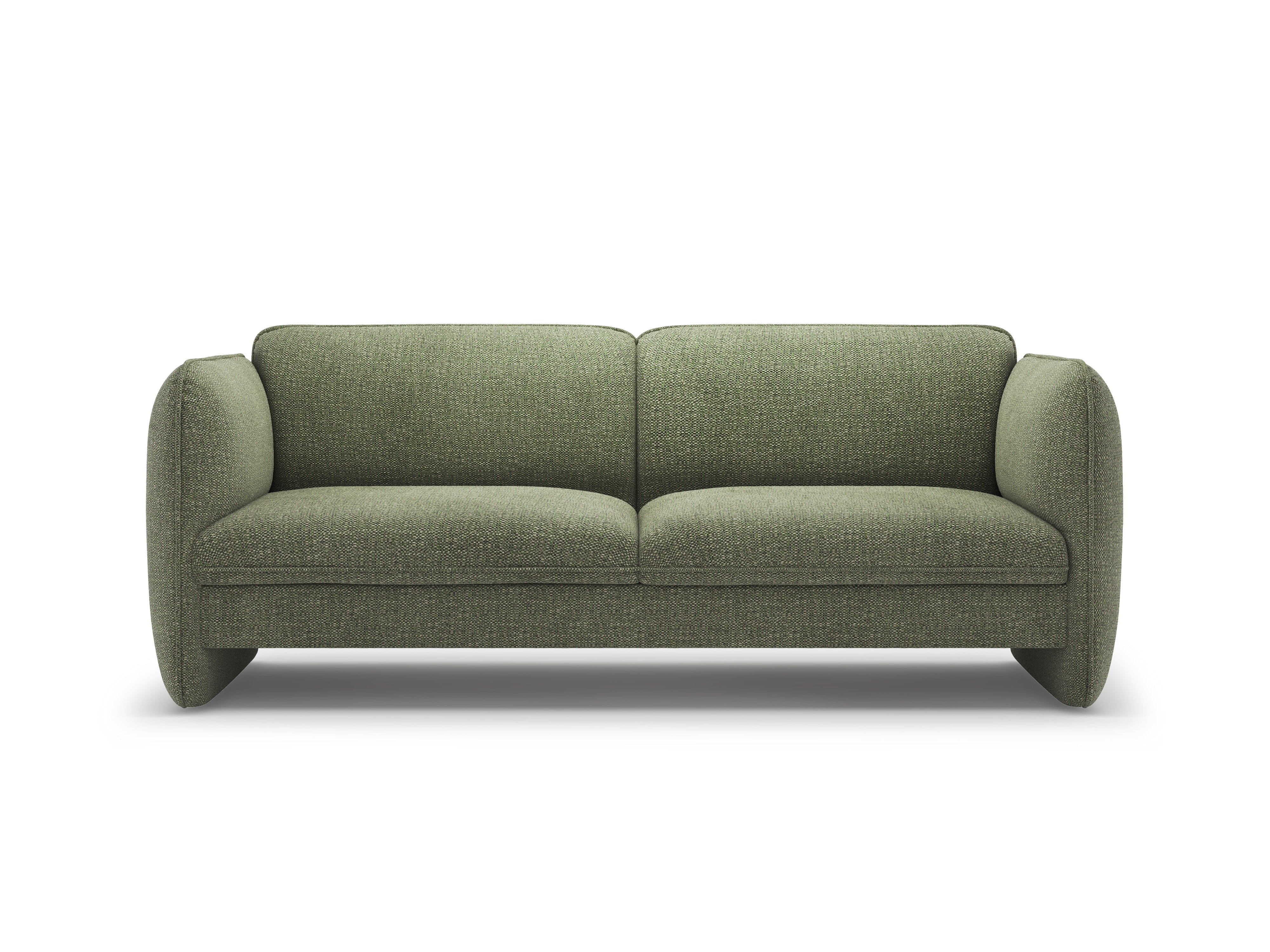 Sofa 3-zits GEORGIA in groene chenille