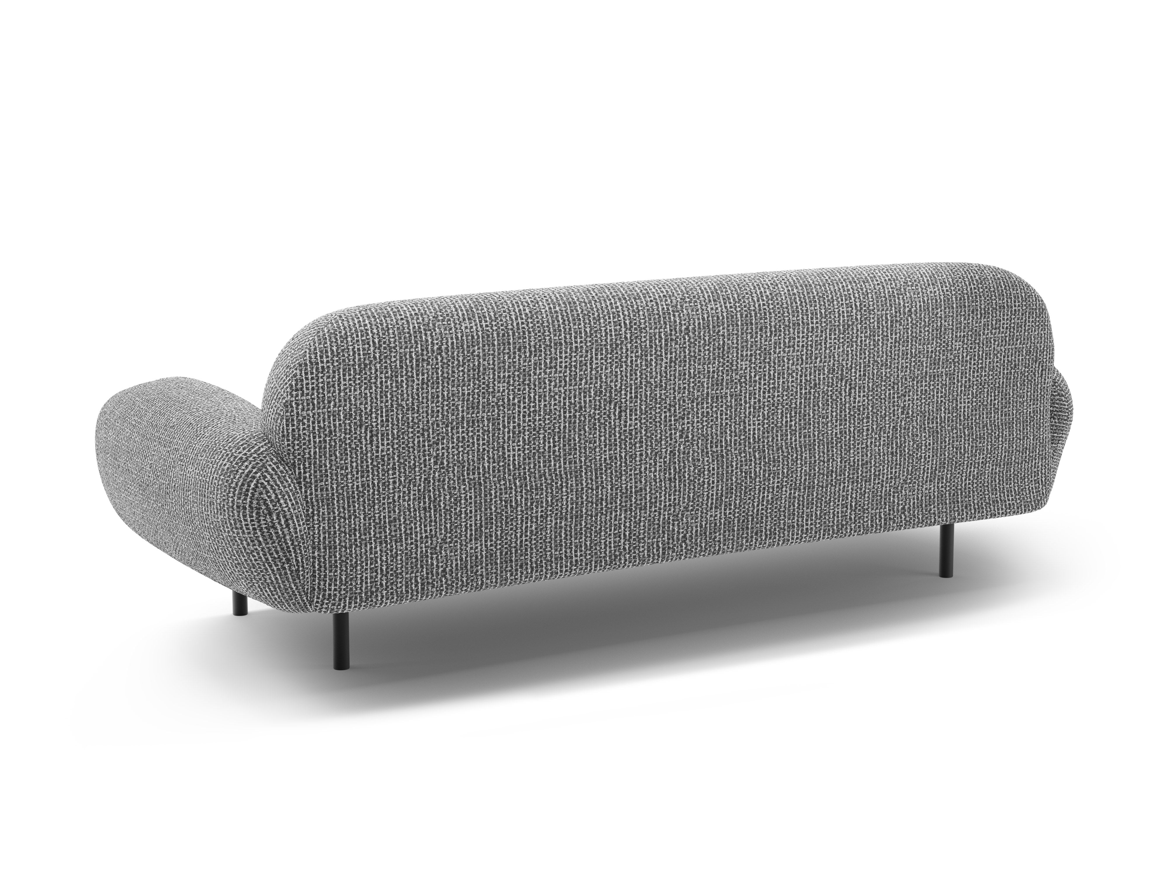 3-seater Sofa POPPY dark gray chenille