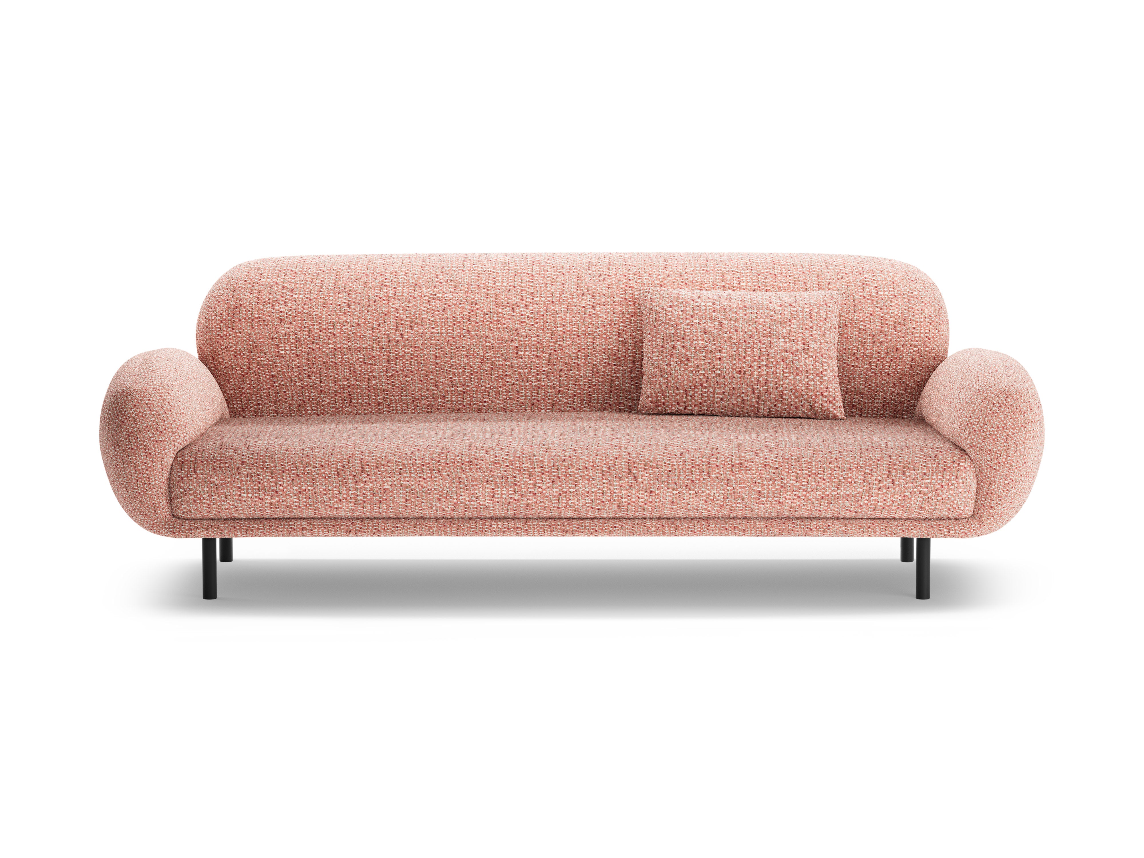Sofa 3-zits POPPY roze chenille
