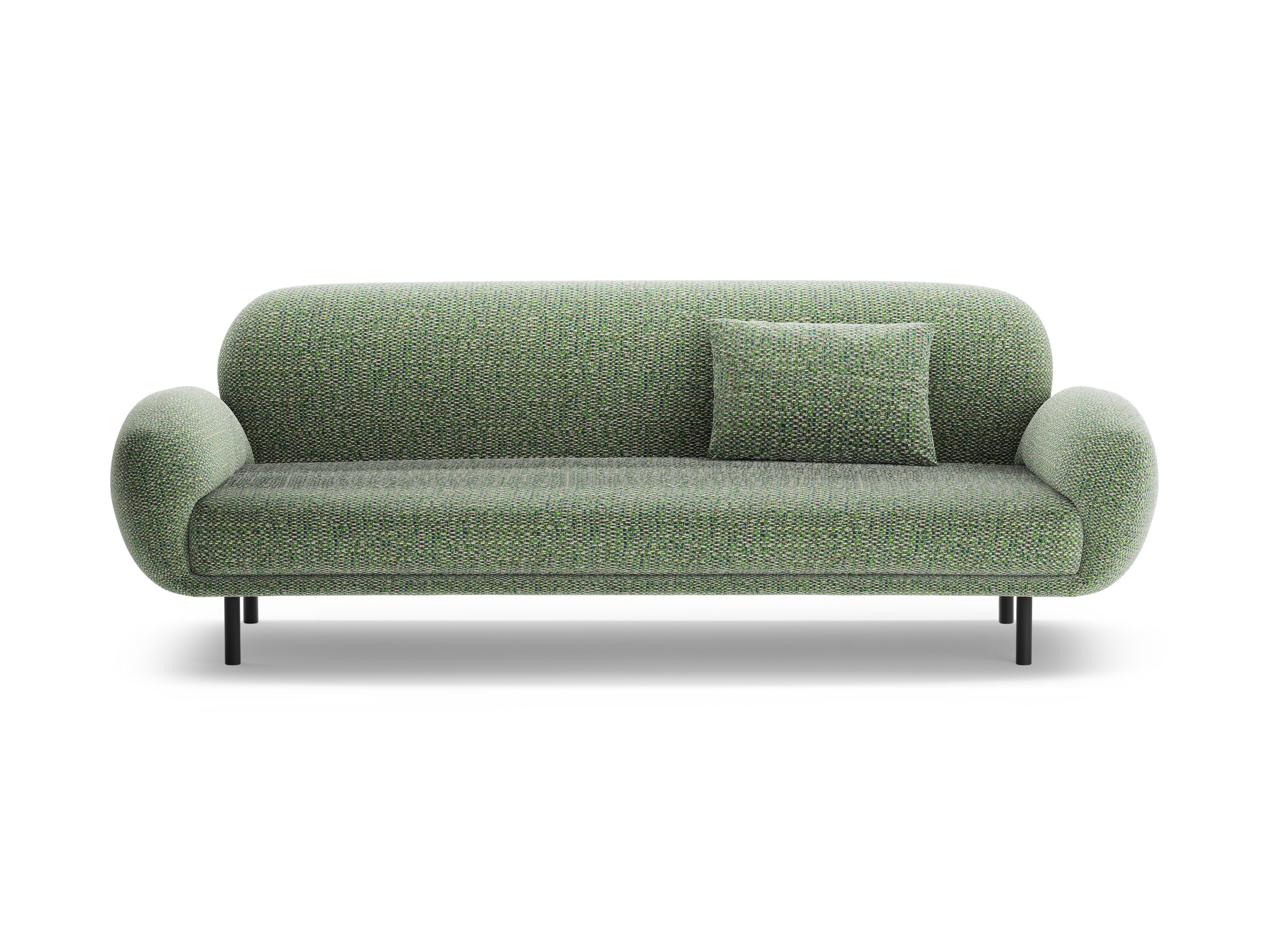 3-seater Sofa POPPY green chenille
